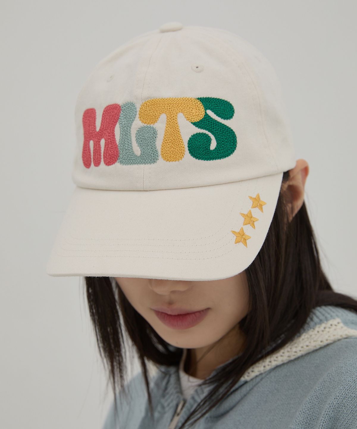 와이케이(WAIKEI) 멀티컬러 MLTS 볼캡 아이보리
