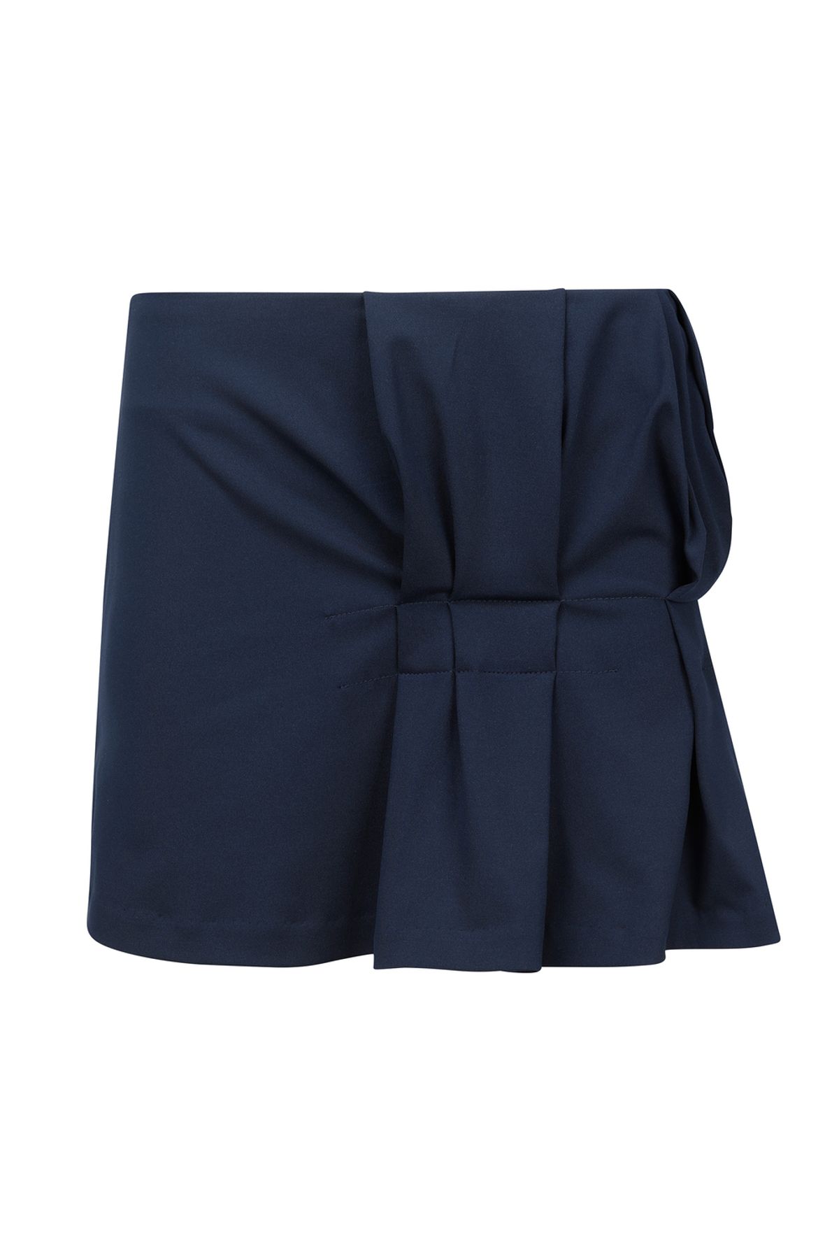 나체(NACHE) FOLDED MINI SKIRT IVORY