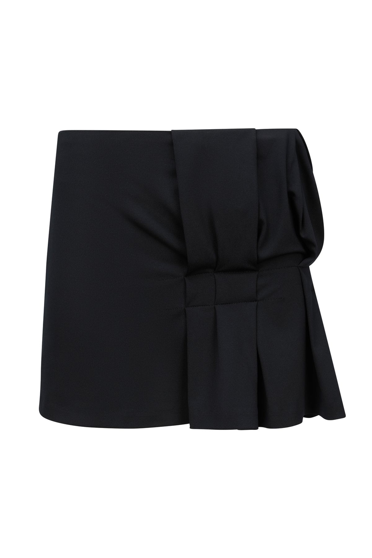 나체(NACHE) FOLDED MINI SKIRT IVORY