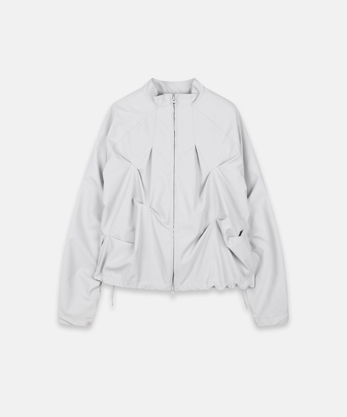 나체(NACHE) PINTUCK WIND BREAKER (UNISEX) LIGHT GRAY