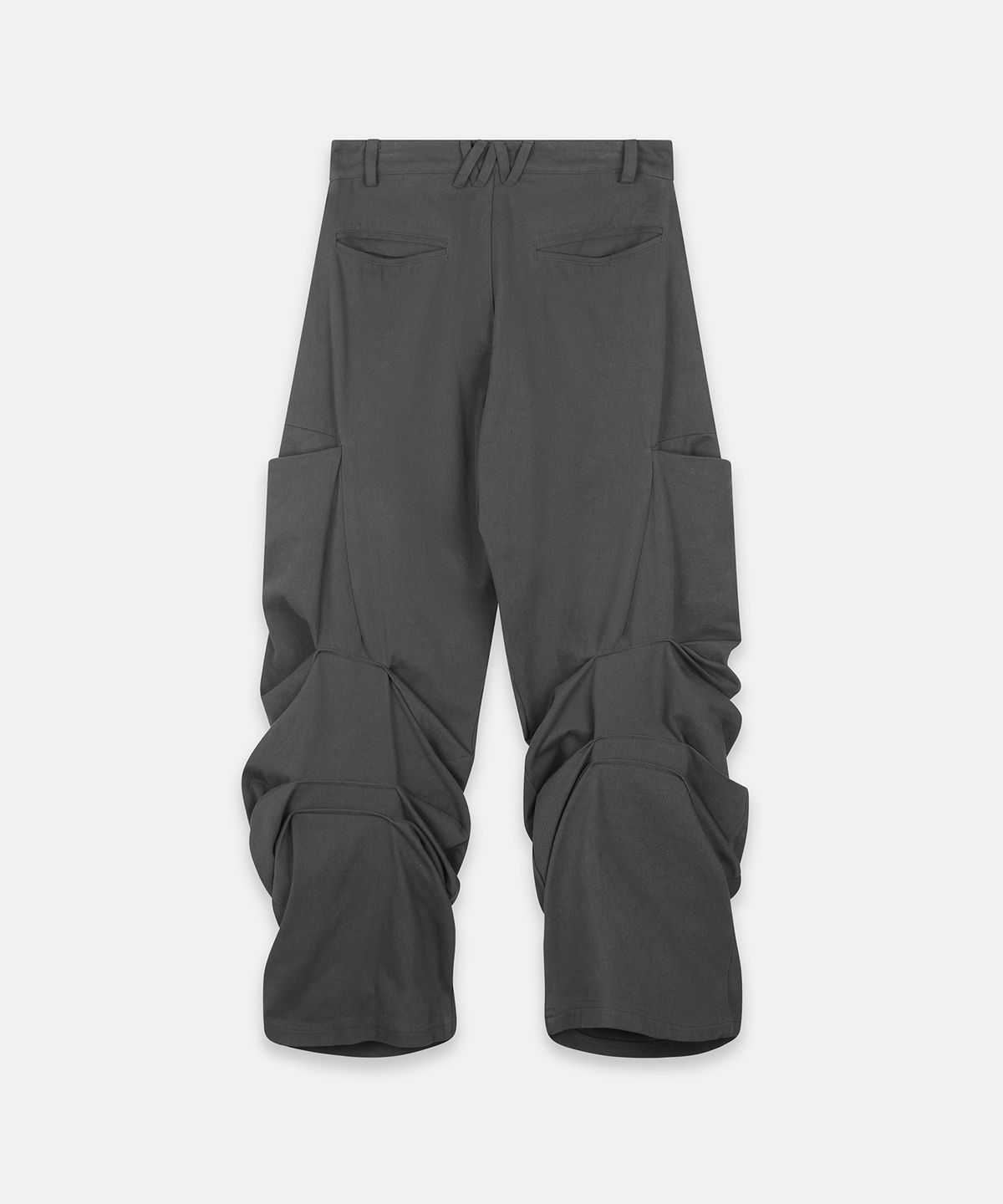 나체(NACHE) PINTUCK WIDE PANTS (UNISEX) CHARCOAL