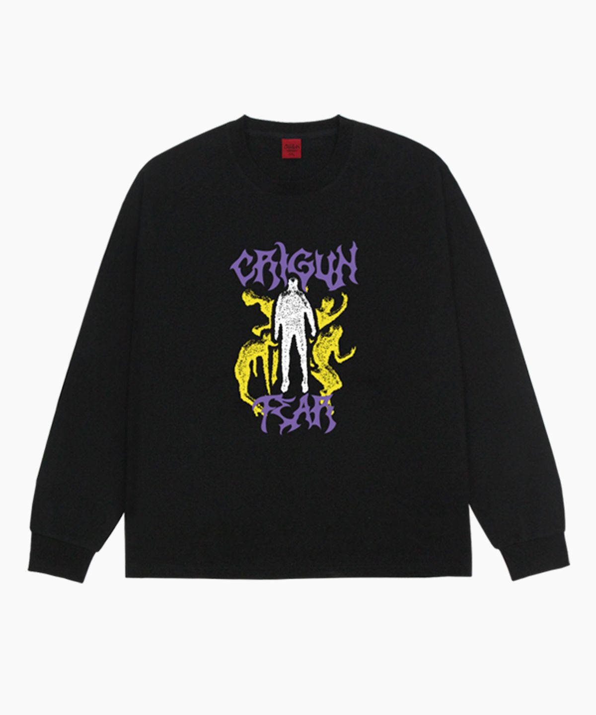 크리건(CRIGUN) Upside Down 오버핏  긴팔티 (3color)