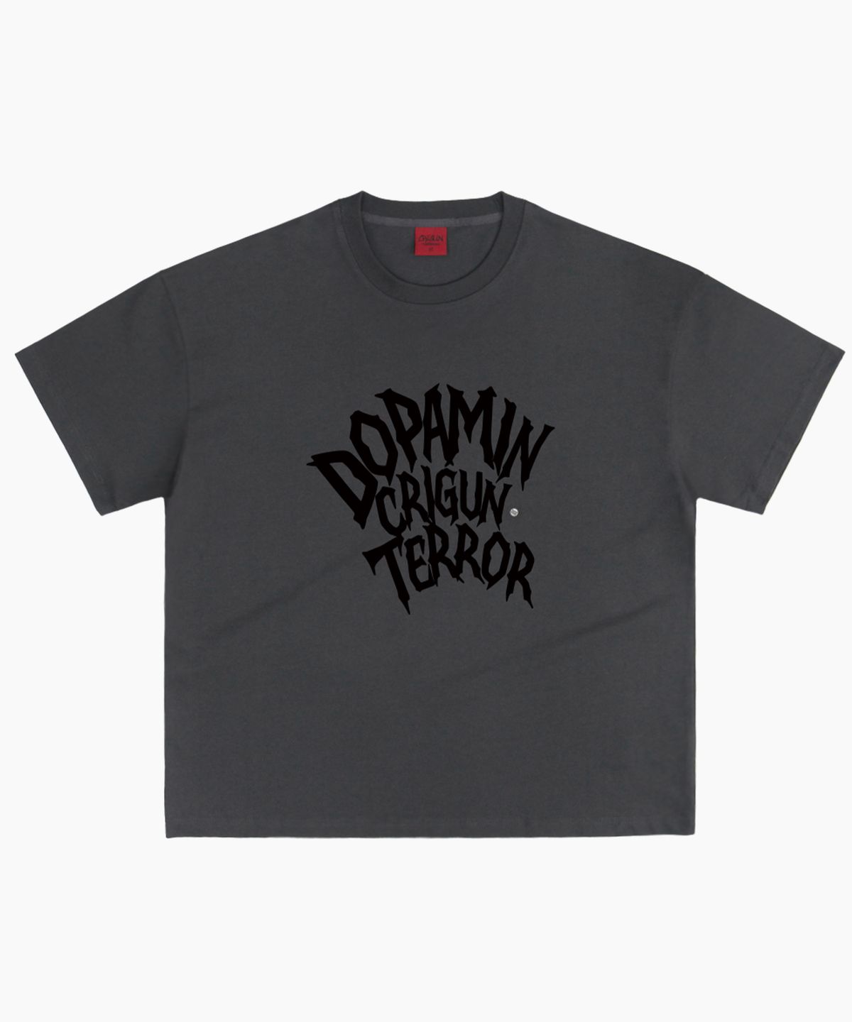 크리건(CRIGUN) Dopamin Terror Puff 헤비코튼 오버핏 반팔티 (2color)