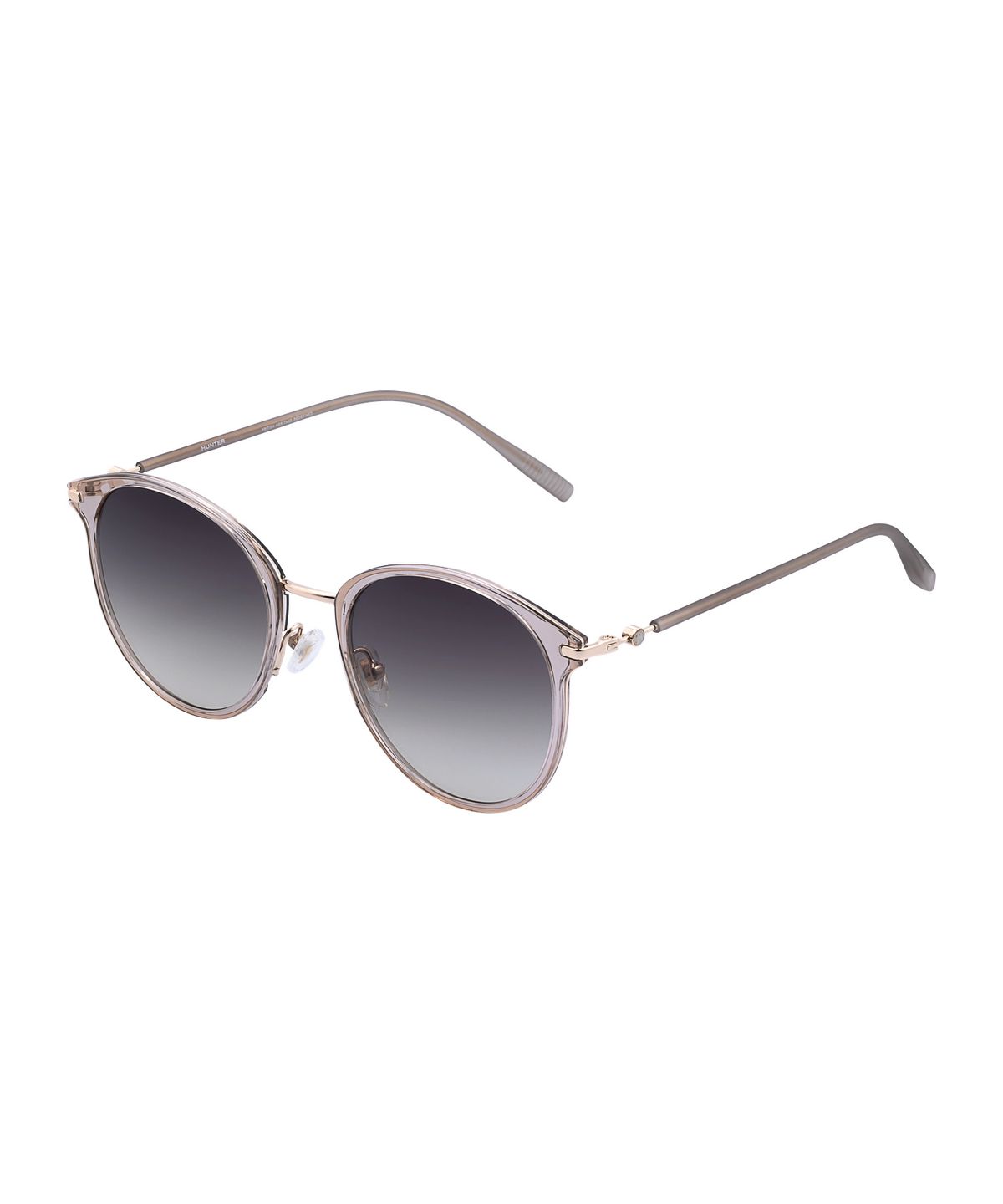 헌터 아이웨어(HUNTEREYEWEAR) [WOMAN] 라운드 오버사이즈 콤비 선글라스 - 카키 HTB12