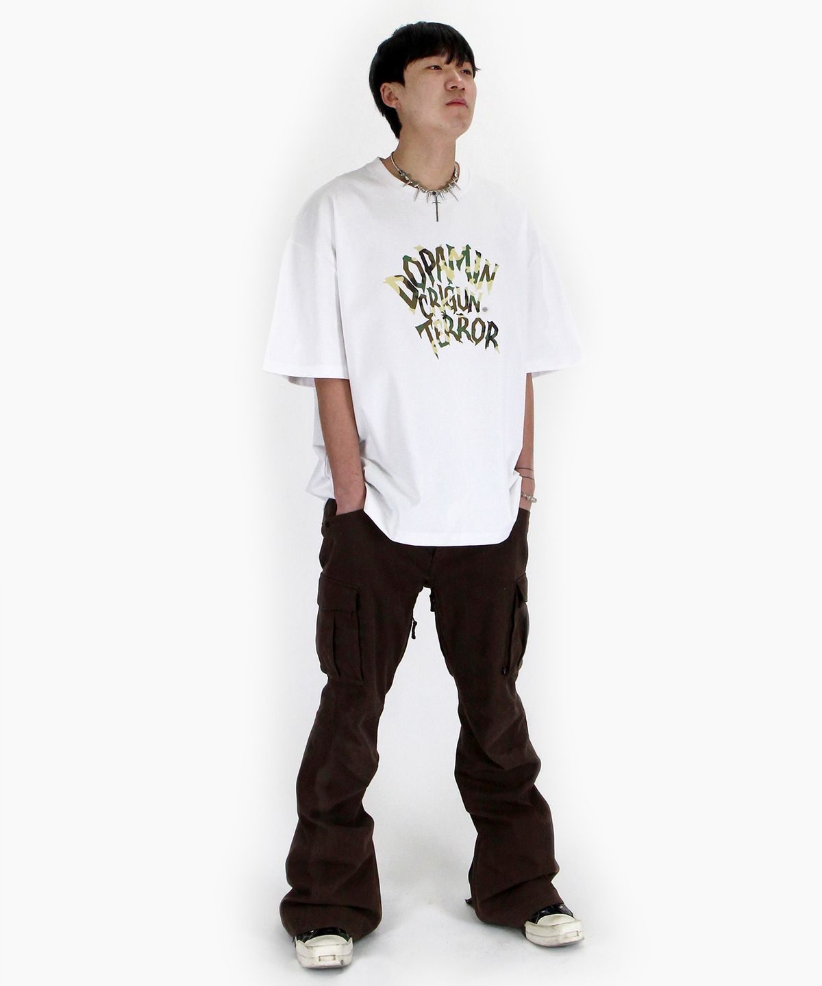 크리건(CRIGUN) Dopamin Terror Camo 헤비코튼 반팔티 (2color)