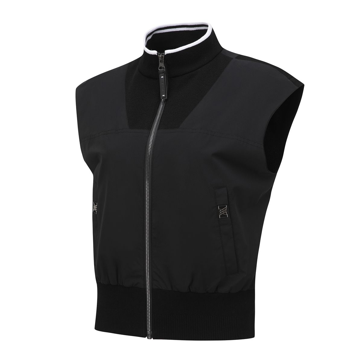 어뉴골프(ANEW GOLF) WOMEN SP HYBRID KNIT VEST_BK