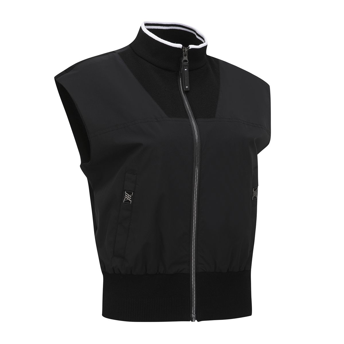 어뉴골프(ANEW GOLF) WOMEN SP HYBRID KNIT VEST_BK
