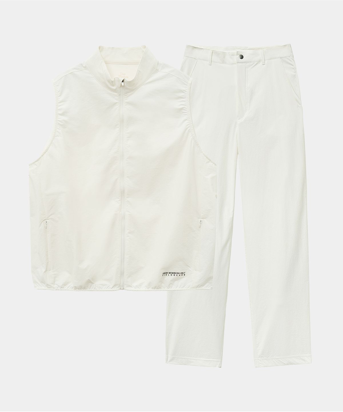 크루멤버스온리(CREW MEMBERS ONLY) RIPSTOP SWING VEST SET UP WHITE