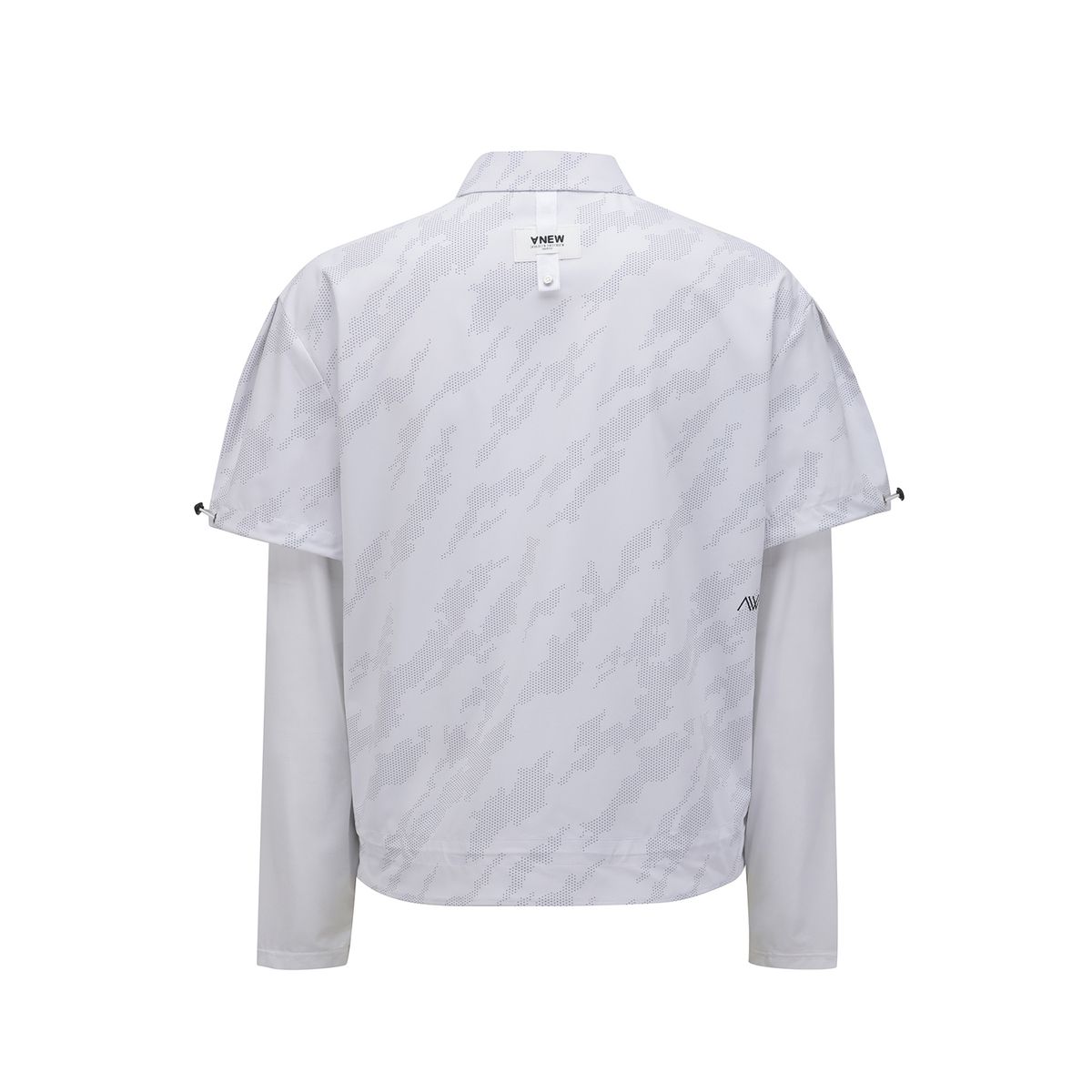 어뉴골프(ANEW GOLF) WOMEN SP LAYERED PATTERN LONG T-SHIRT_WH