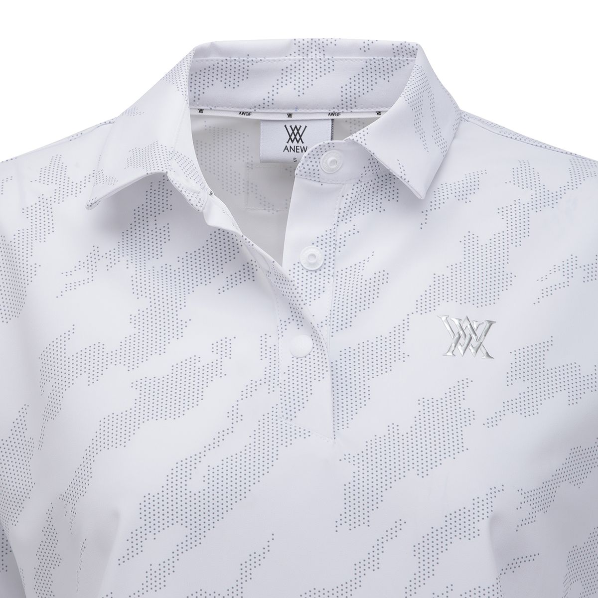 어뉴골프(ANEW GOLF) WOMEN SP LAYERED PATTERN LONG T-SHIRT_WH