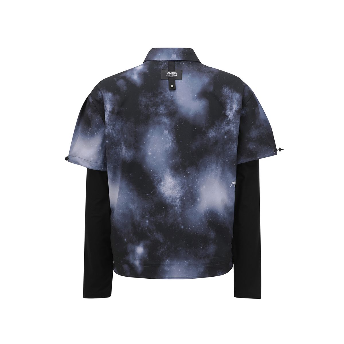 어뉴골프(ANEW GOLF) WOMEN SP LAYERED PATTERN LONG T-SHIRT_BK