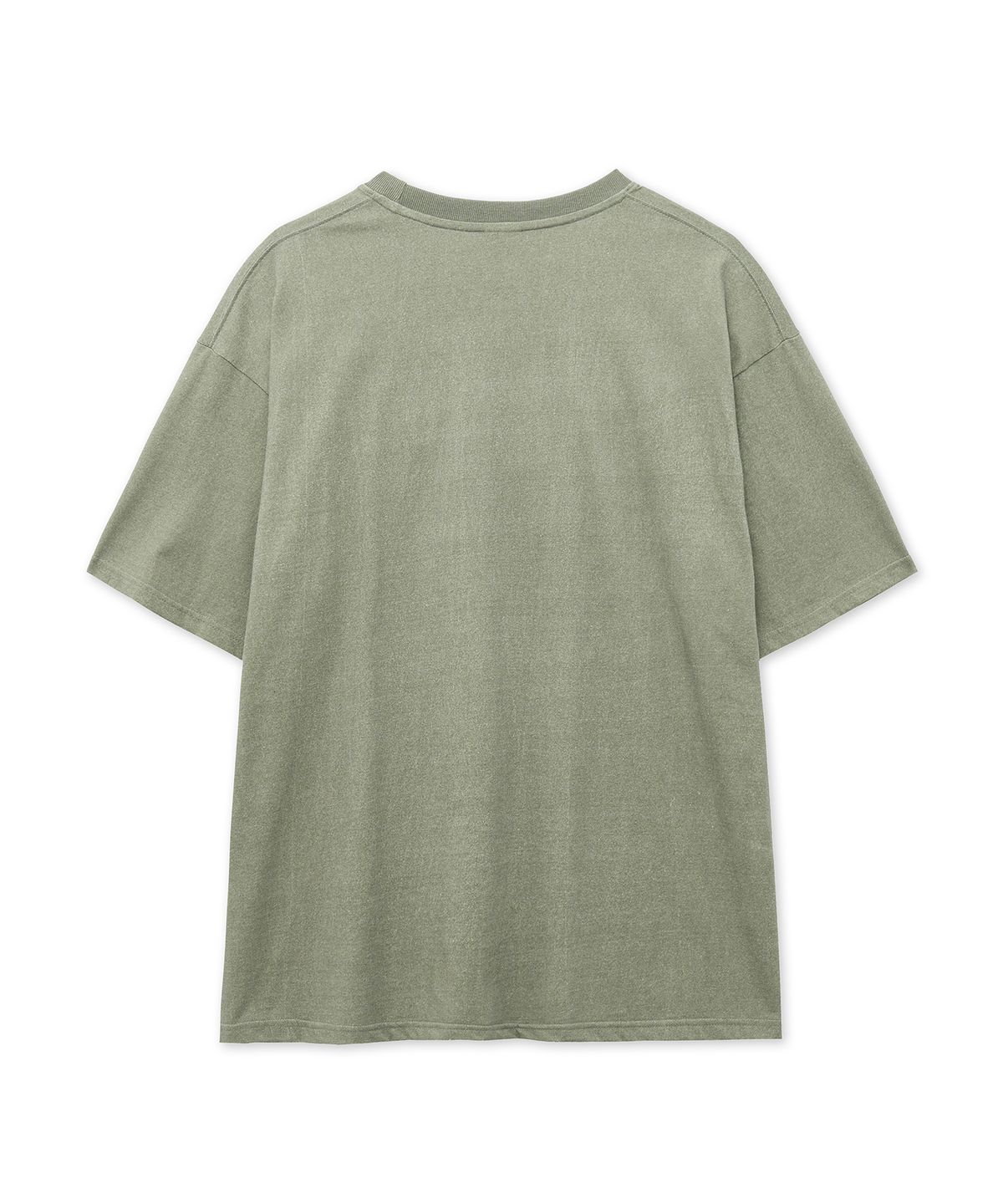 웨스트 그랜드 블러바드(WEST GRAND BOULEVARD) 오버사이즈 GARAGE 피그먼트 반팔 티셔츠 WASHED KHAKI