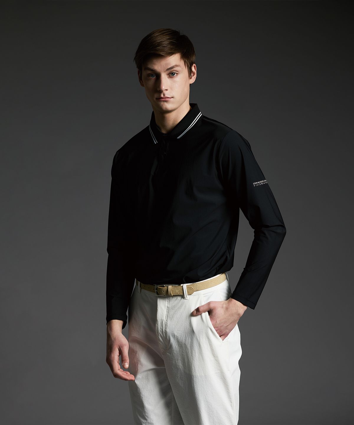 크루멤버스온리(CREW MEMBERS ONLY) FIELD BASIC LONG SLEEVE BLACK