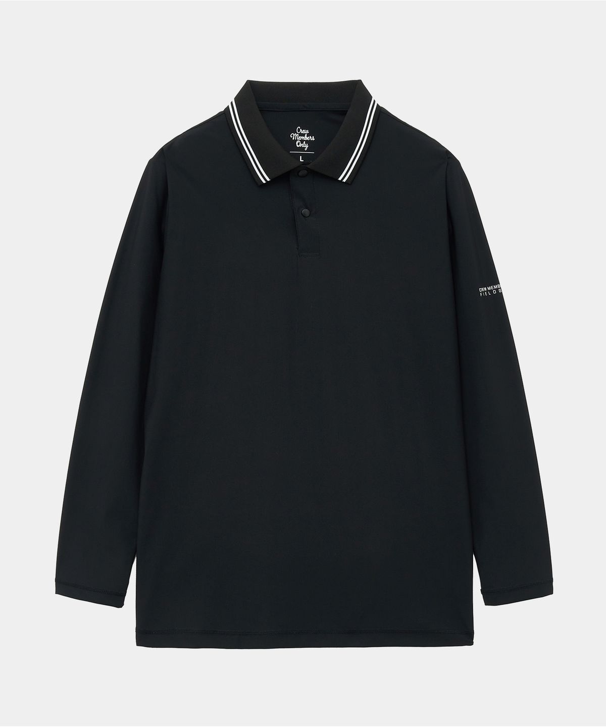 크루멤버스온리(CREW MEMBERS ONLY) FIELD BASIC LONG SLEEVE BLACK