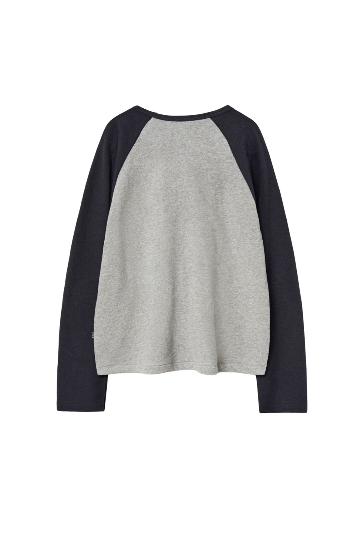 해칭룸(HATCHINGROOM) Raglan Tee Blue Charcoal/M.Grey