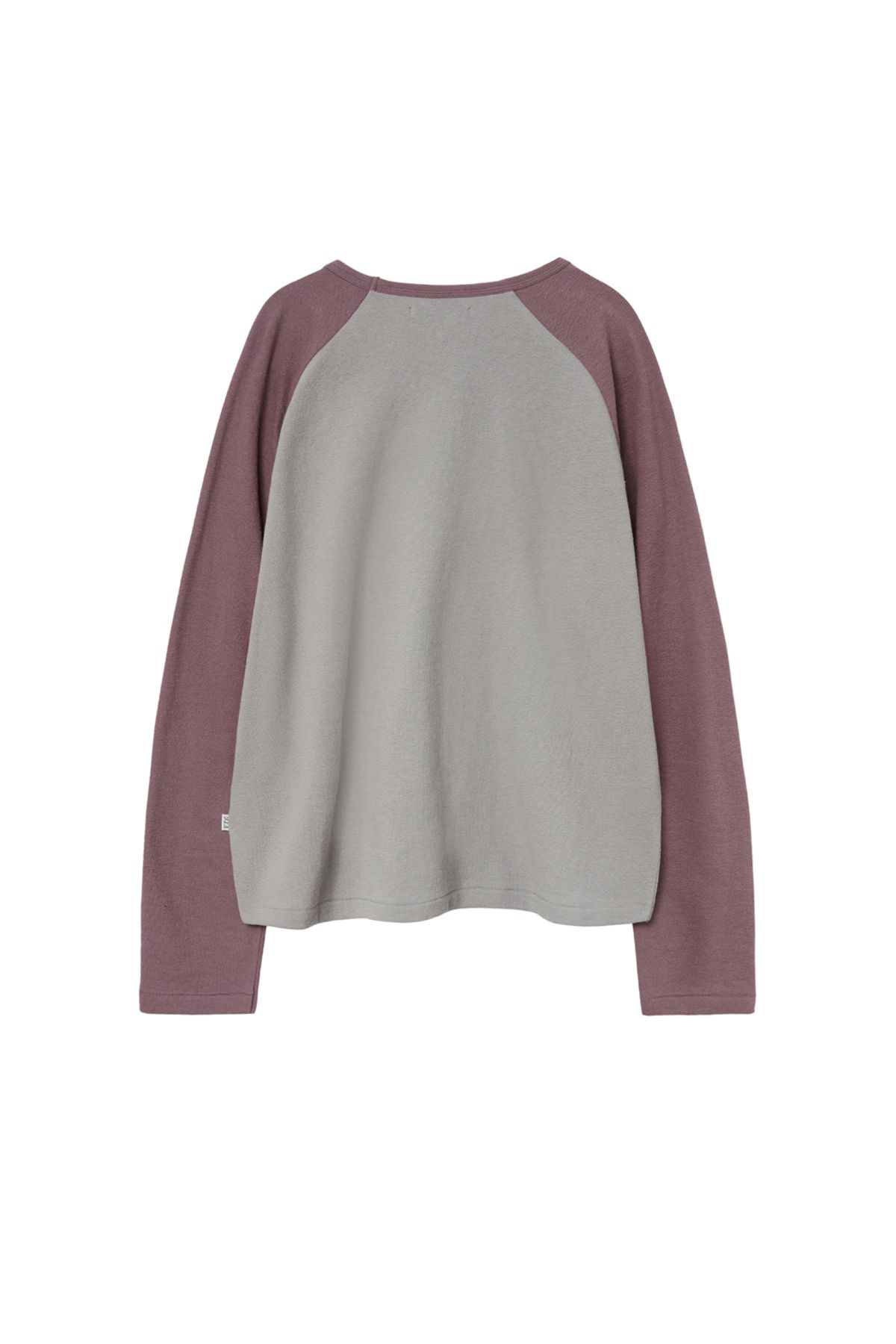 해칭룸(HATCHINGROOM) Raglan Tee Dark Pink/Grey