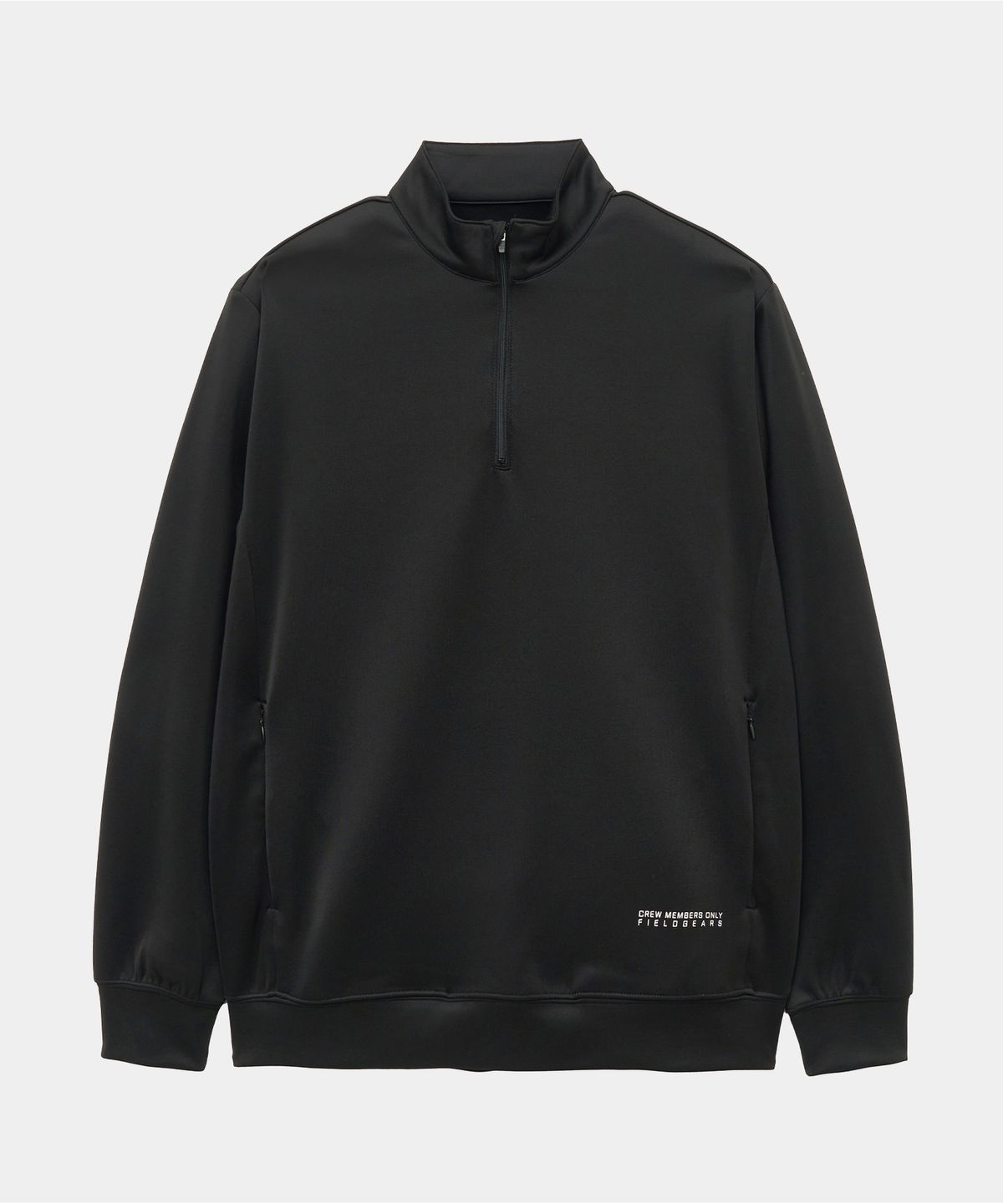 크루멤버스온리(CREW MEMBERS ONLY) QUARTER ZIP PULLOVER BLACK