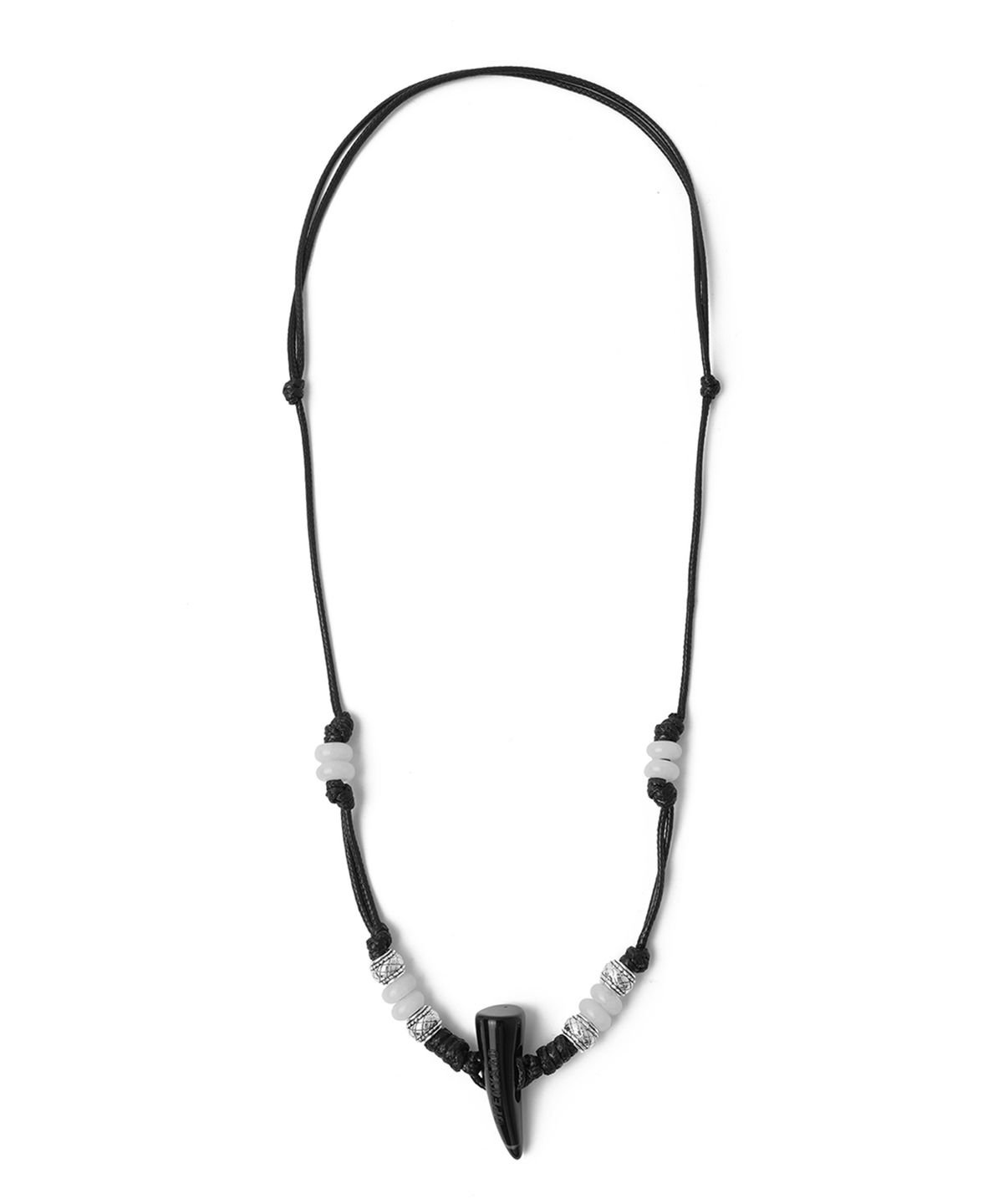 오픈야드(오와이)(OPENYARD(OY)) HORN BEAD NECKLACE - BLACK