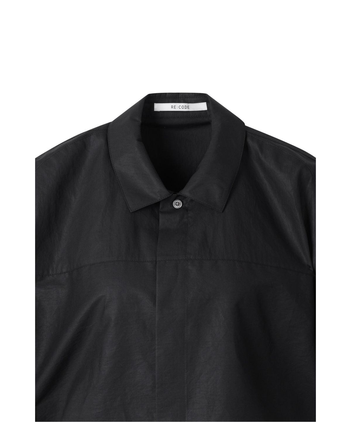 래코드(RECODE) Upside-down Trucker Shirts_RQSAM25512BKX