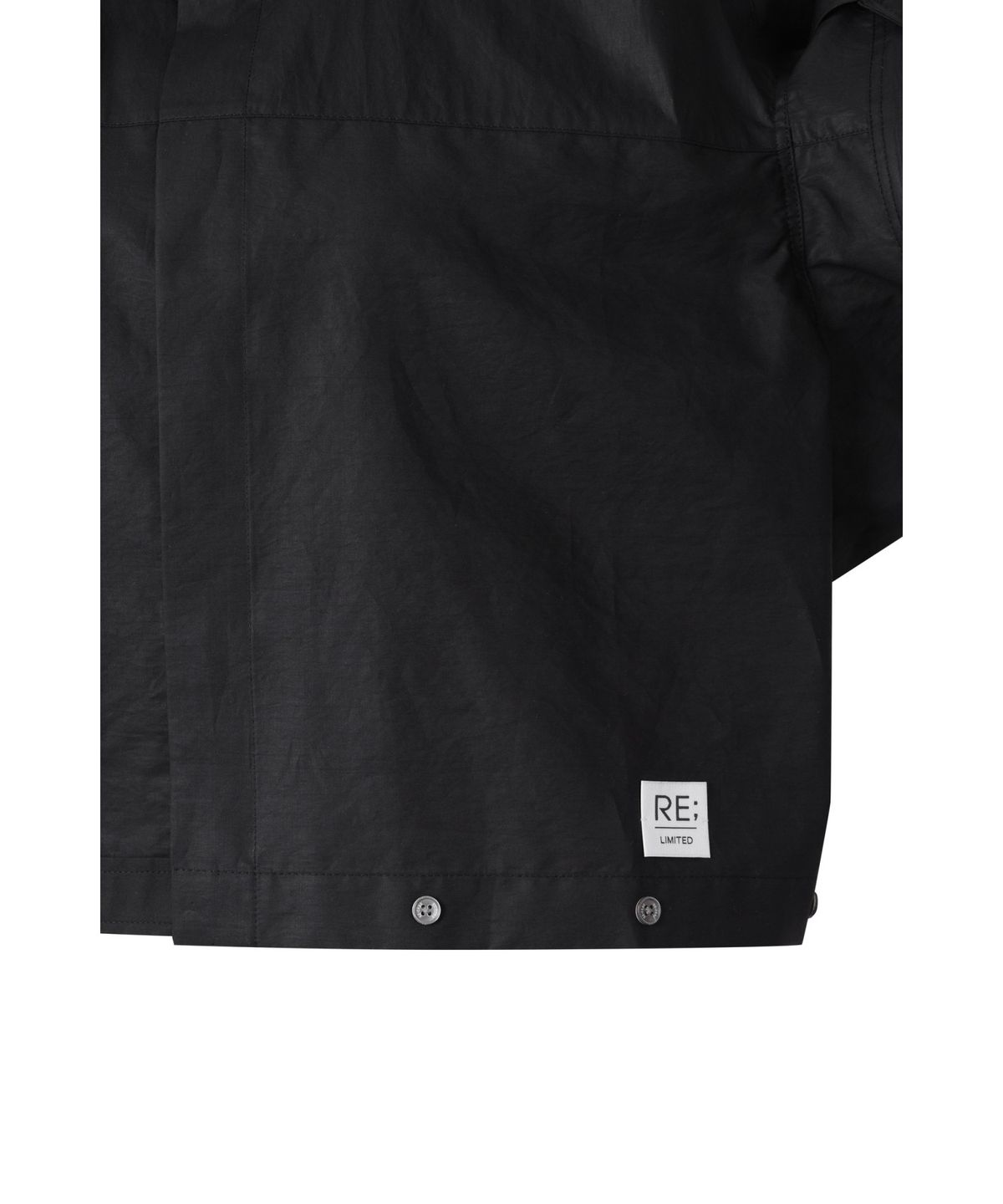 래코드(RECODE) Upside-down Trucker Shirts_RQSAM25512BKX