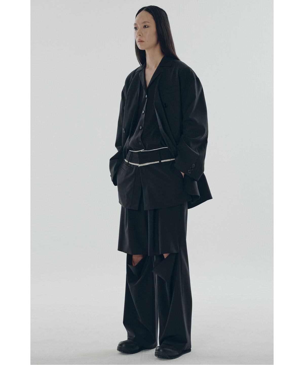 래코드(RECODE) Puzzled Patchwork Jacket_RQJAS25503GYX