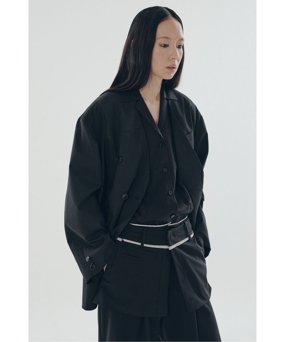 래코드(RECODE) Puzzled Patchwork Jacket_RQJAS25503GYX