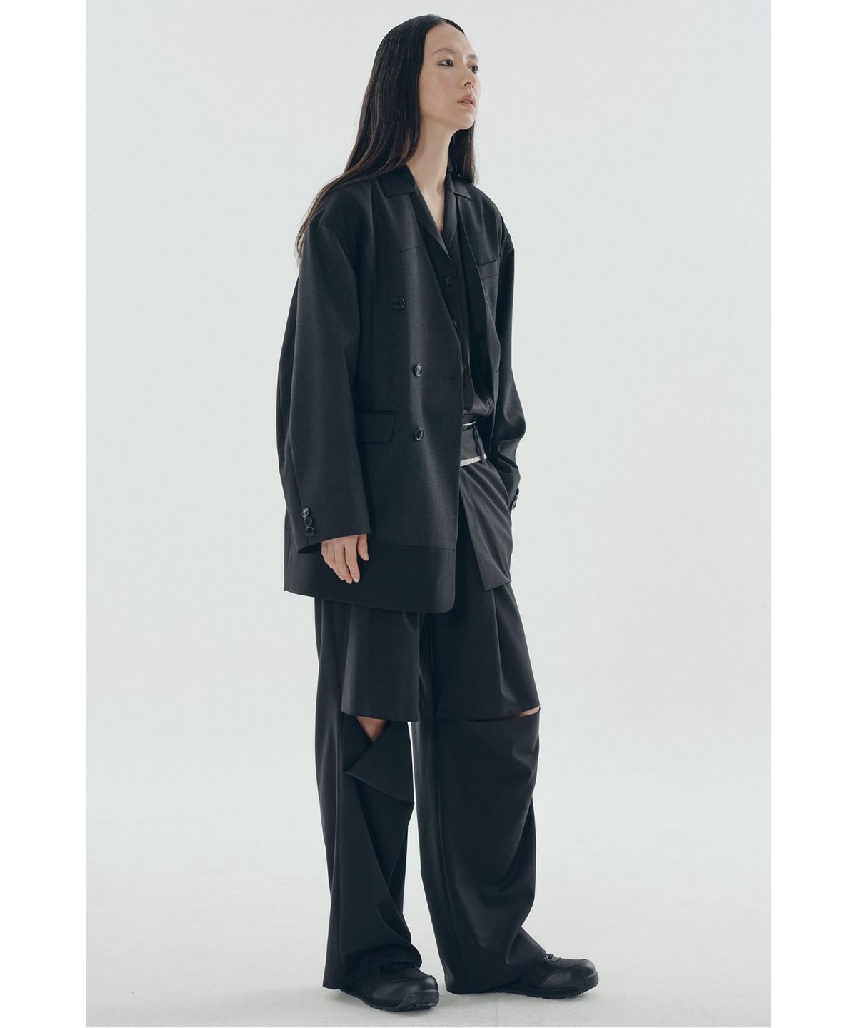 래코드(RECODE) Puzzled Patchwork Jacket_RQJAS25503GYX