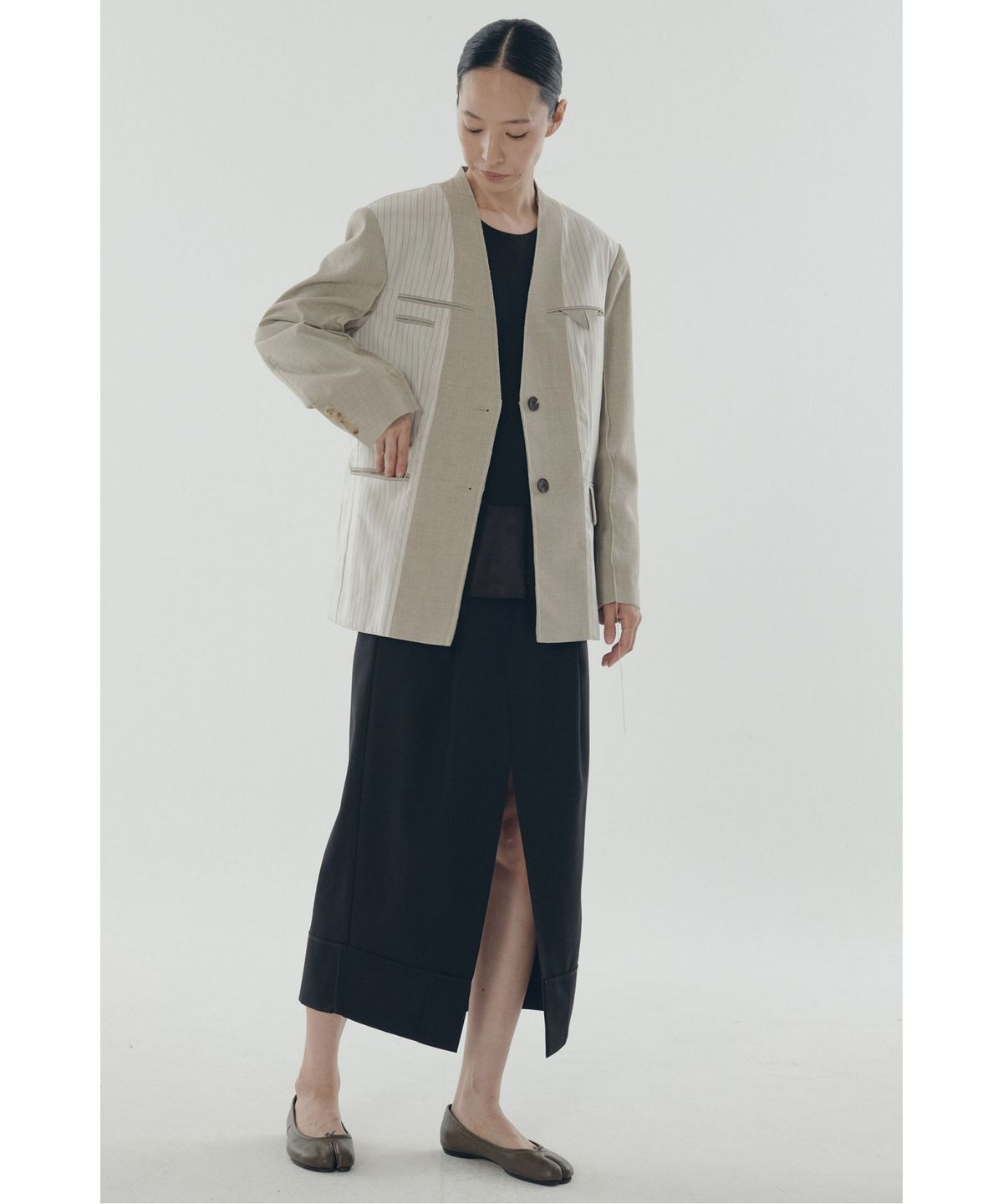 래코드(RECODE) Inside-out Lining Jacket_RQJAS25504BEX