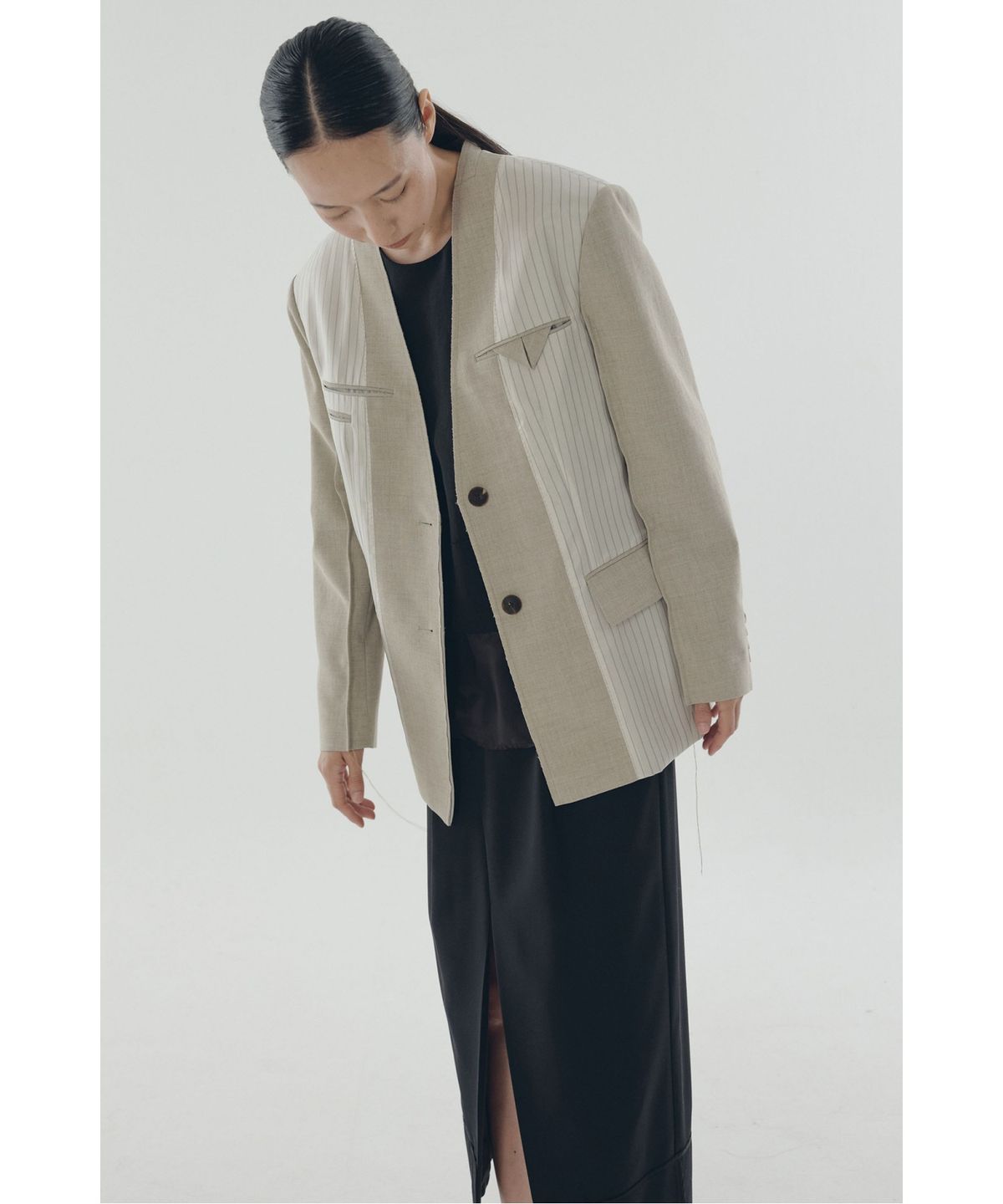 래코드(RECODE) Inside-out Lining Jacket_RQJAS25504BEX