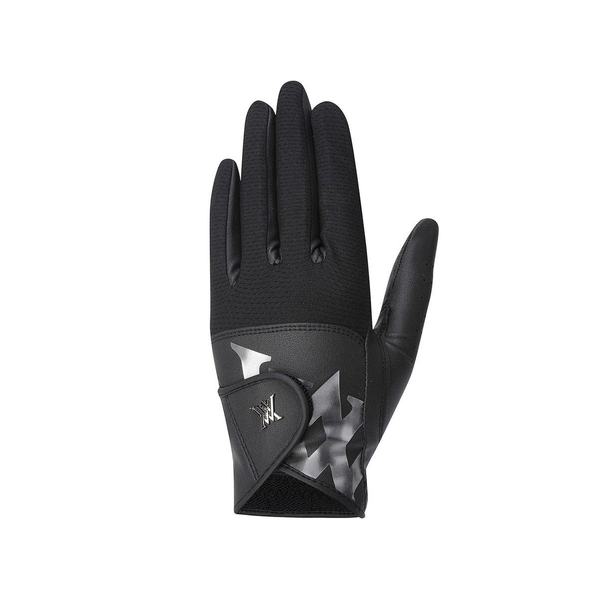 어뉴골프(ANEW GOLF) WOMEN PAIR MESH LOGO POINT GLOVE_BK