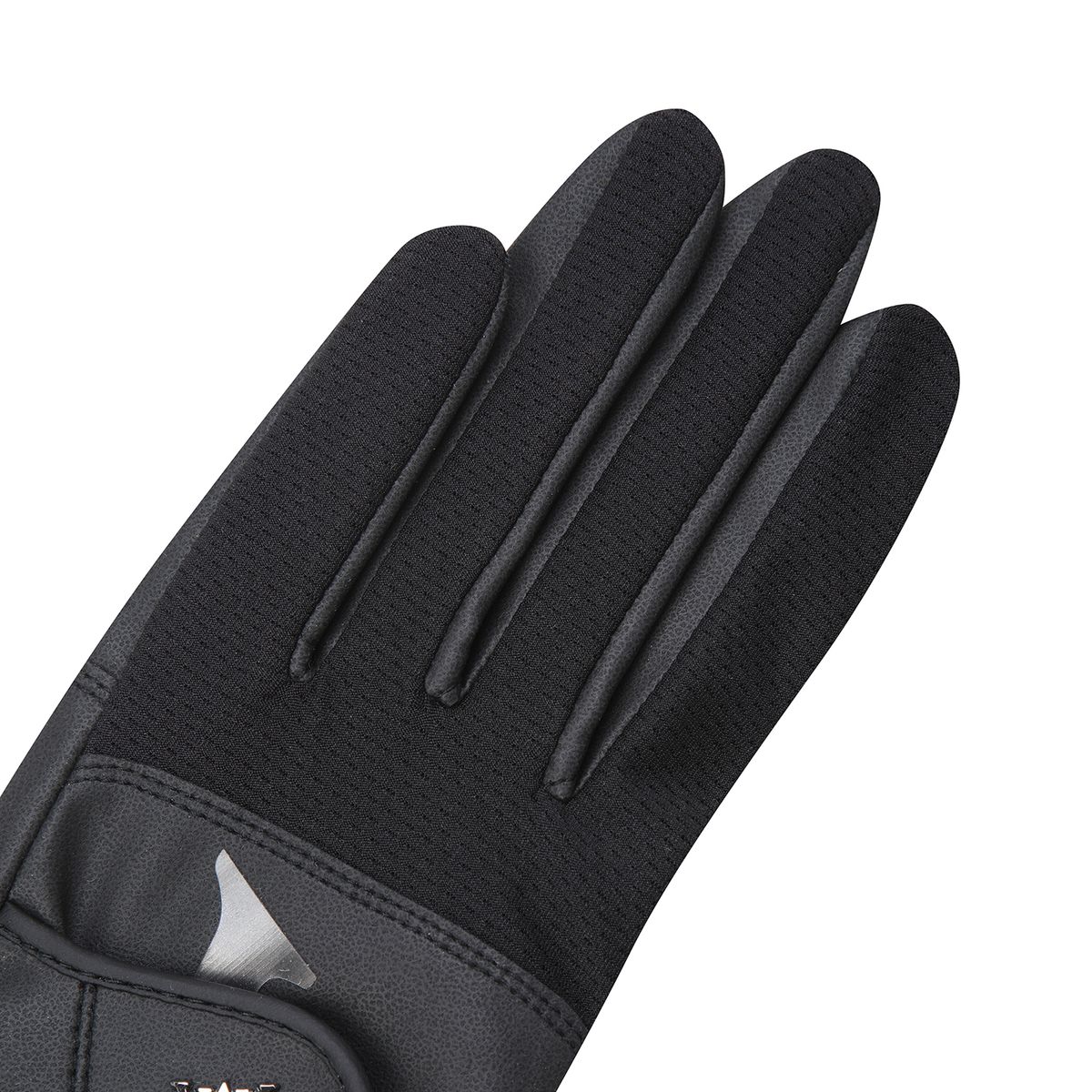 어뉴골프(ANEW GOLF) WOMEN PAIR MESH LOGO POINT GLOVE_BK