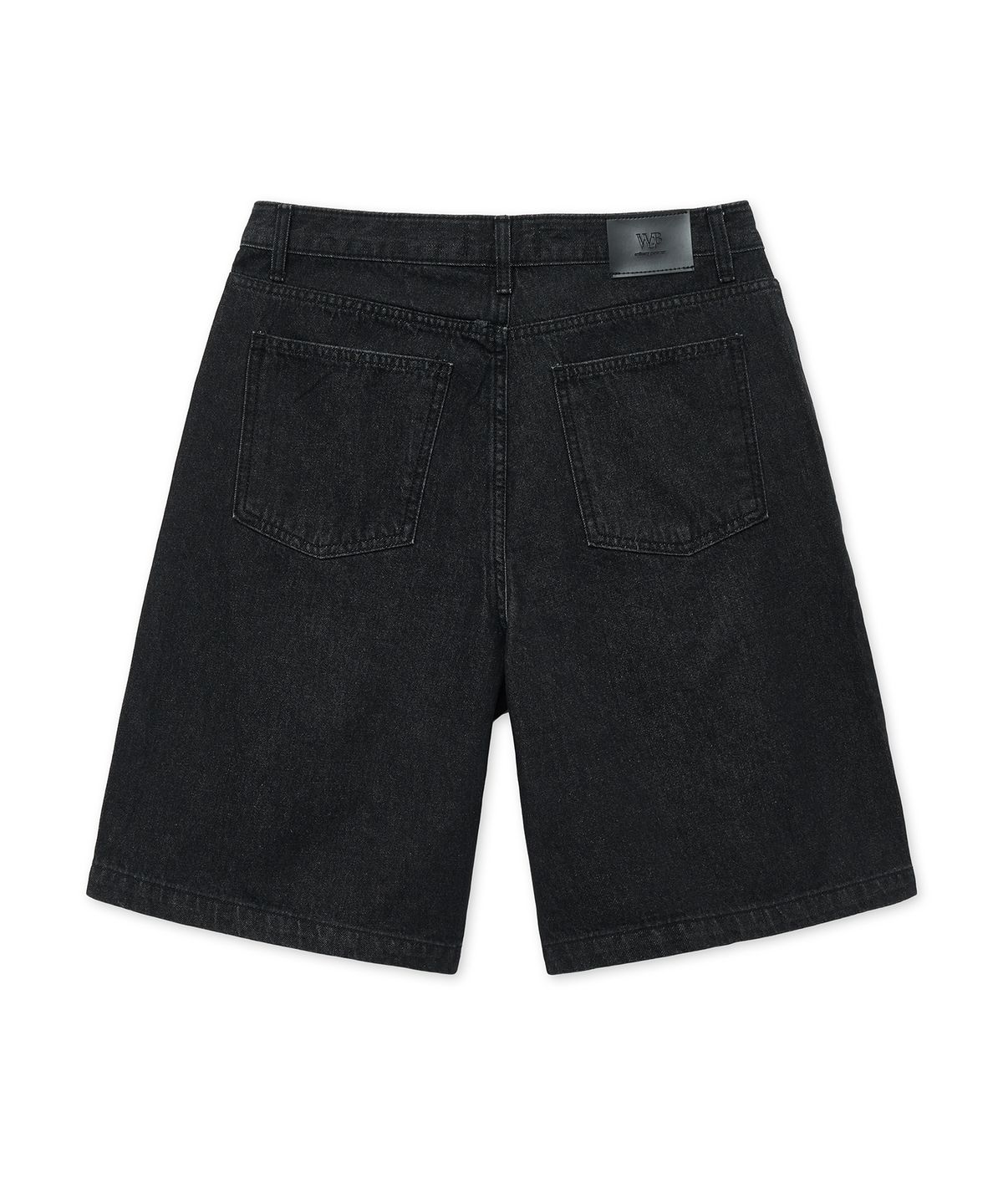 웨스트 그랜드 블러바드(WEST GRAND BOULEVARD) 퓨어 워싱 투 턱 데님 쇼츠 WASHED BLACK