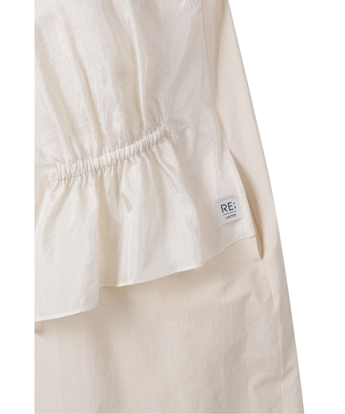 래코드(RECODE) Mini Shirring Balloon Dress _RQDAM25559IVX