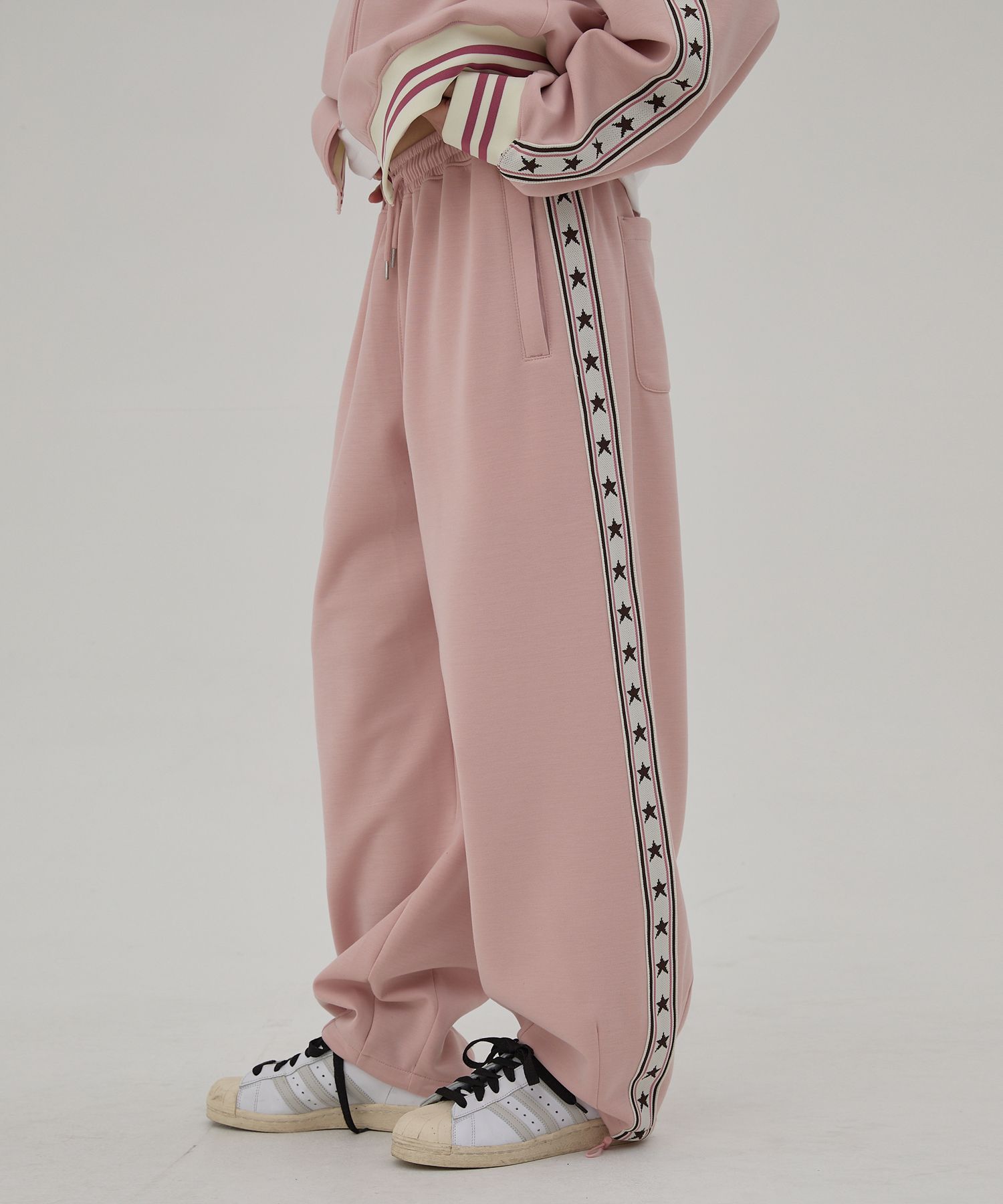 ★Wai Kei★ star trek jersey jacket pink YKBE01JK04-2 MUSINSA | WAI KEI star trek jersey jacket pink