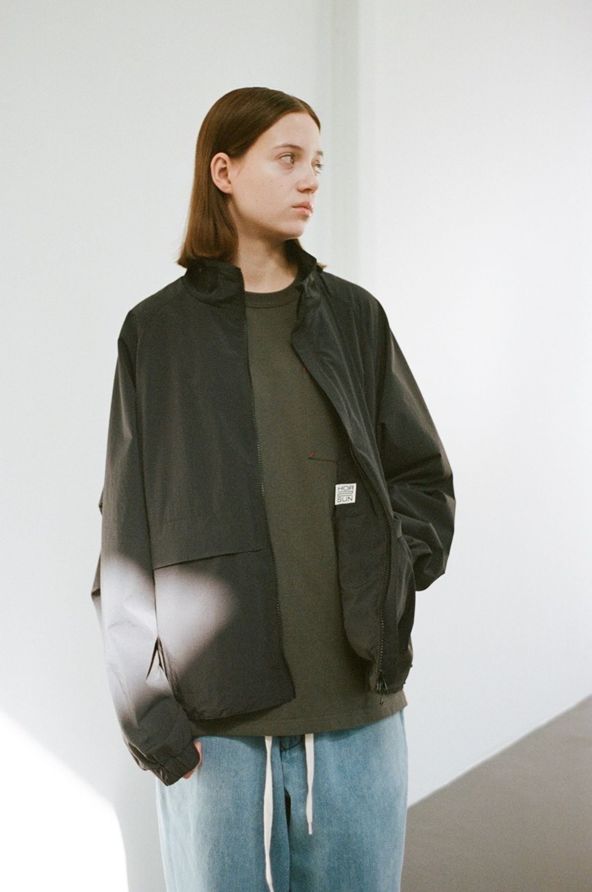 홀리선(HORLISUN) Parker Border Jacket Charcoal