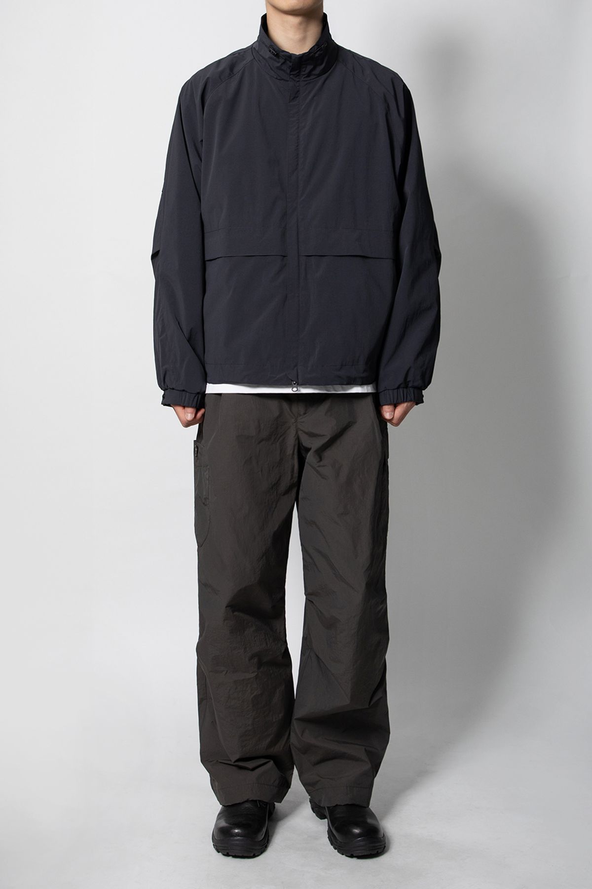 홀리선(HORLISUN) Parker Border Jacket Charcoal Ink