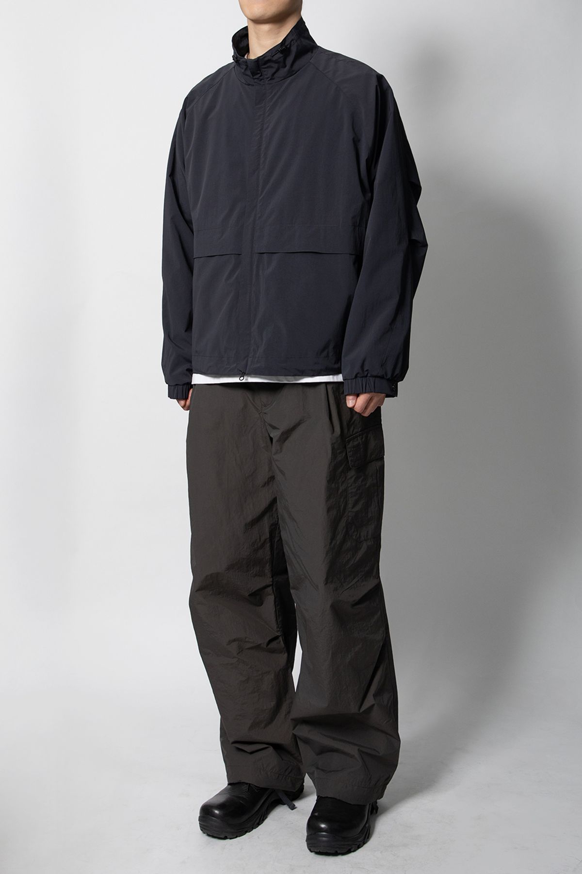 홀리선(HORLISUN) Parker Border Jacket Charcoal Ink