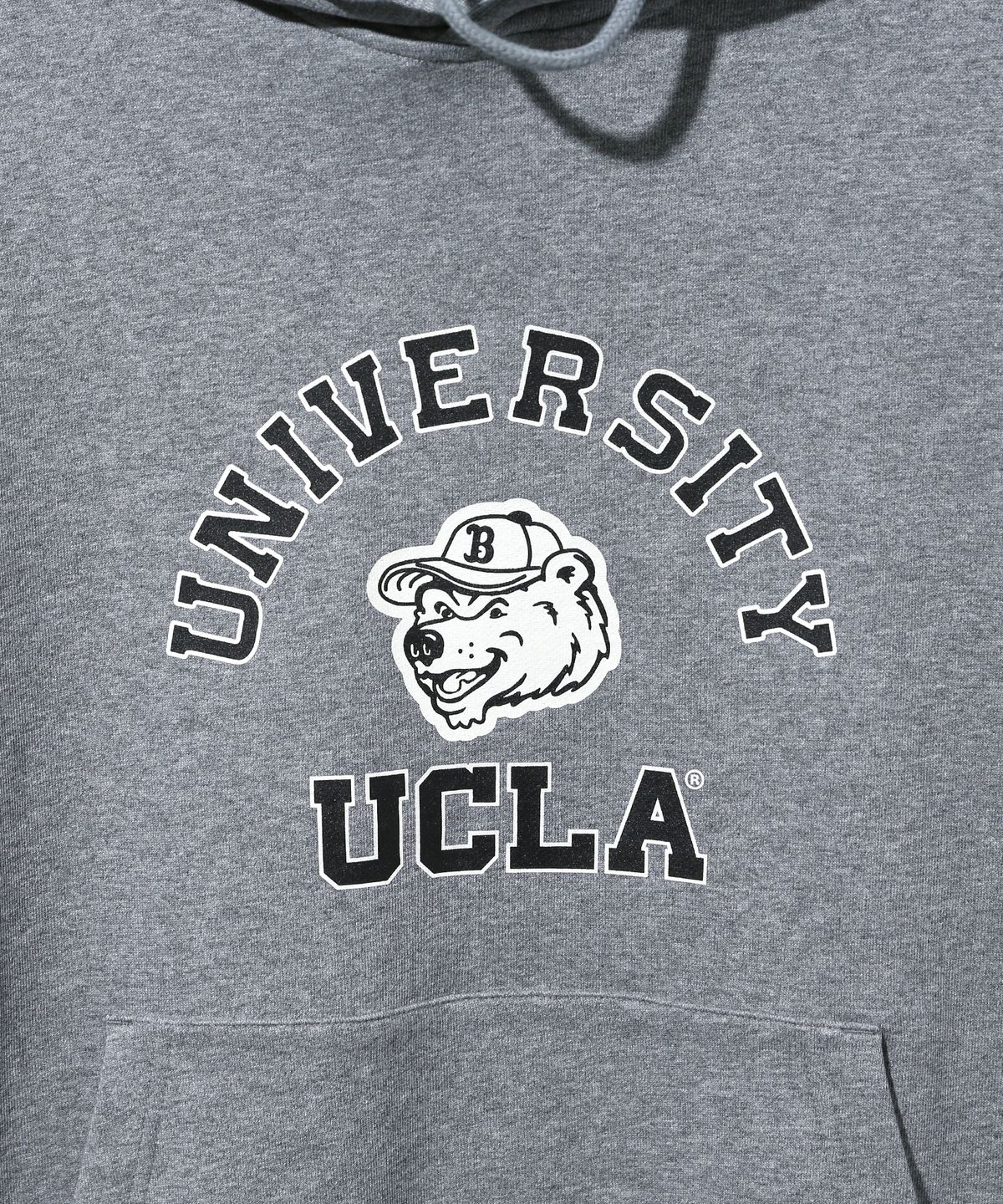 유씨엘에이(UCLA) 남녀공용 베어 오버핏 후디[D-M-GREY](UA9LT83)