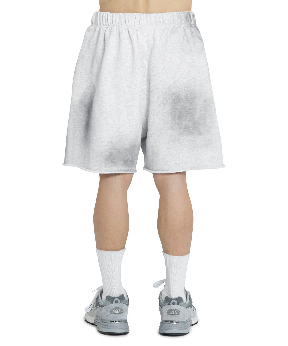 오픈야드(오와이)(OPENYARD(OY)) VINTAGE WASHED HEART SHORTS - LIGHT MELANGE