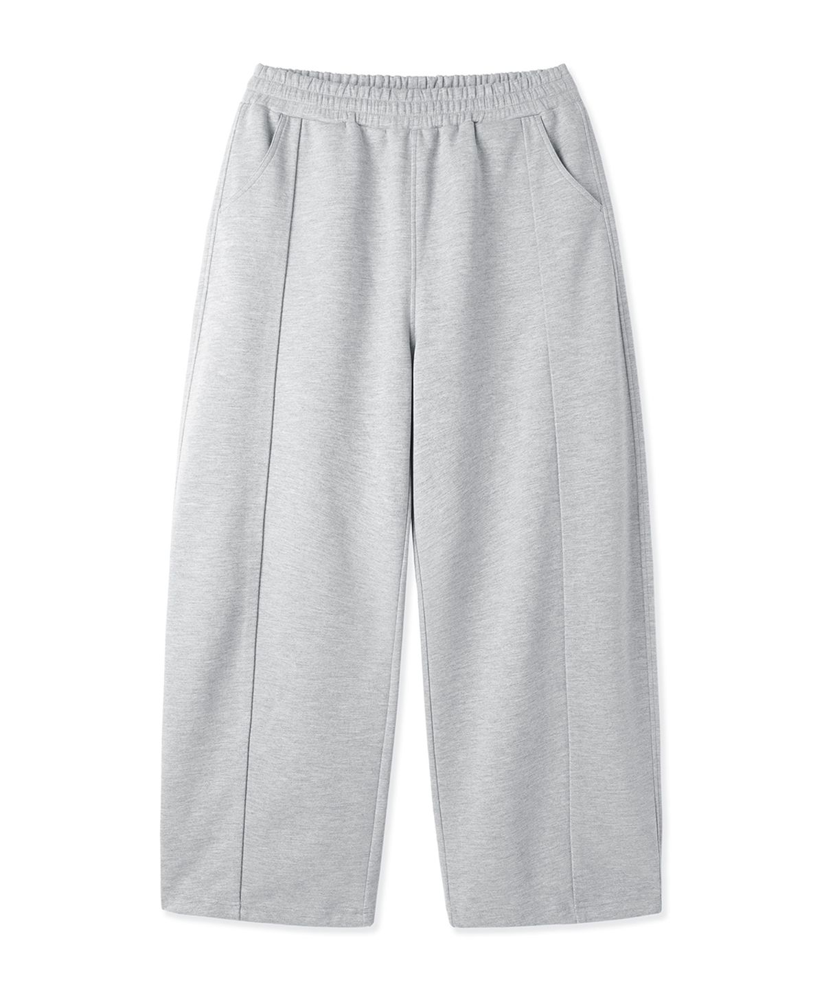 오픈야드(오와이)(OPENYARD(OY)) STITCHED WIDE VOLUME SWEATPANTS - MELANGE