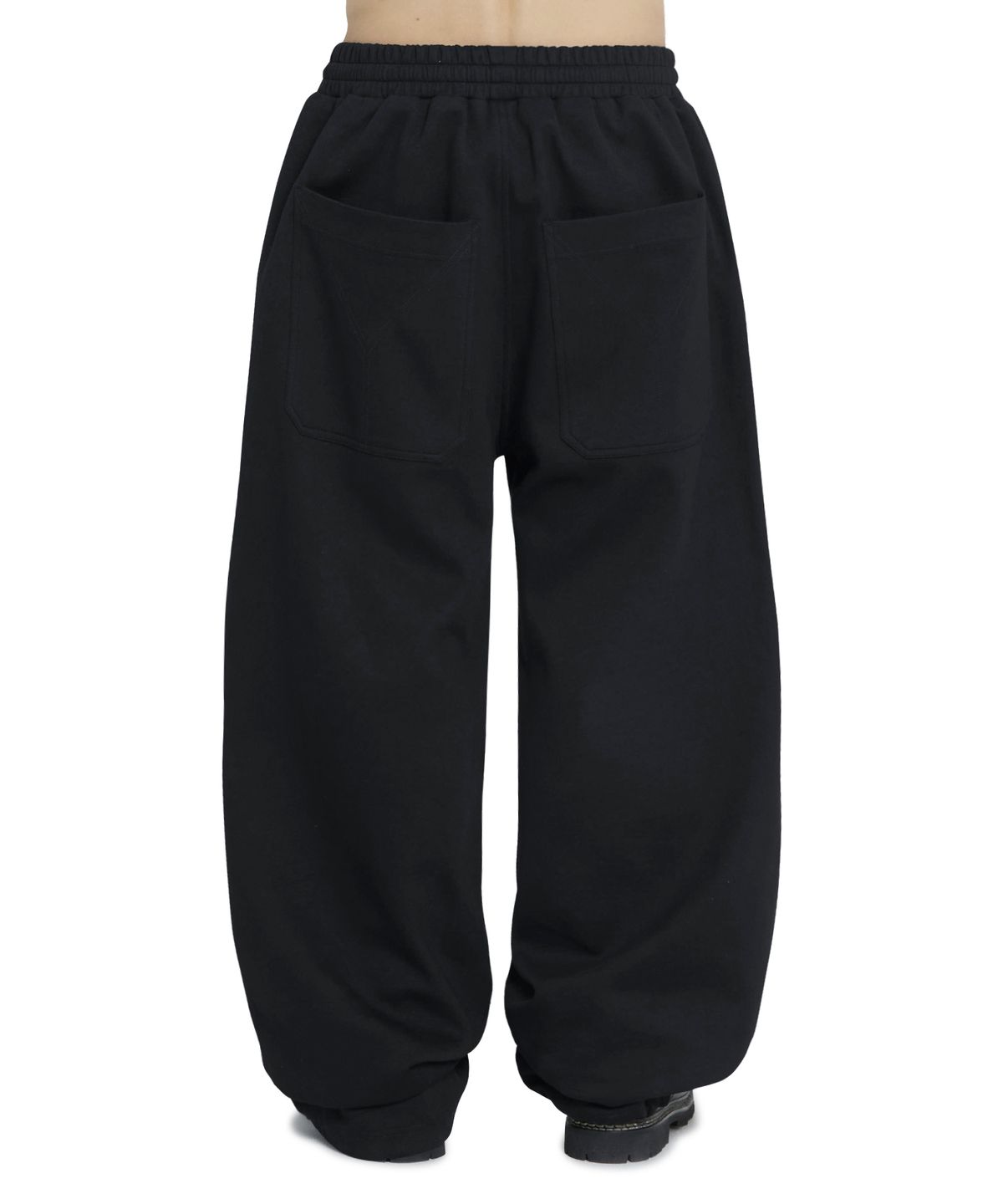 오픈야드(오와이)(OPENYARD(OY)) STITCHED WIDE VOLUME SWEATPANTS - BLACK