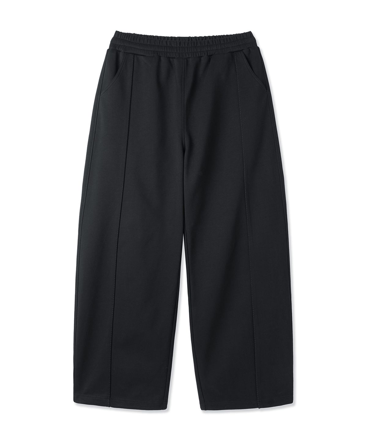 오픈야드(오와이)(OPENYARD(OY)) STITCHED WIDE VOLUME SWEATPANTS - BLACK