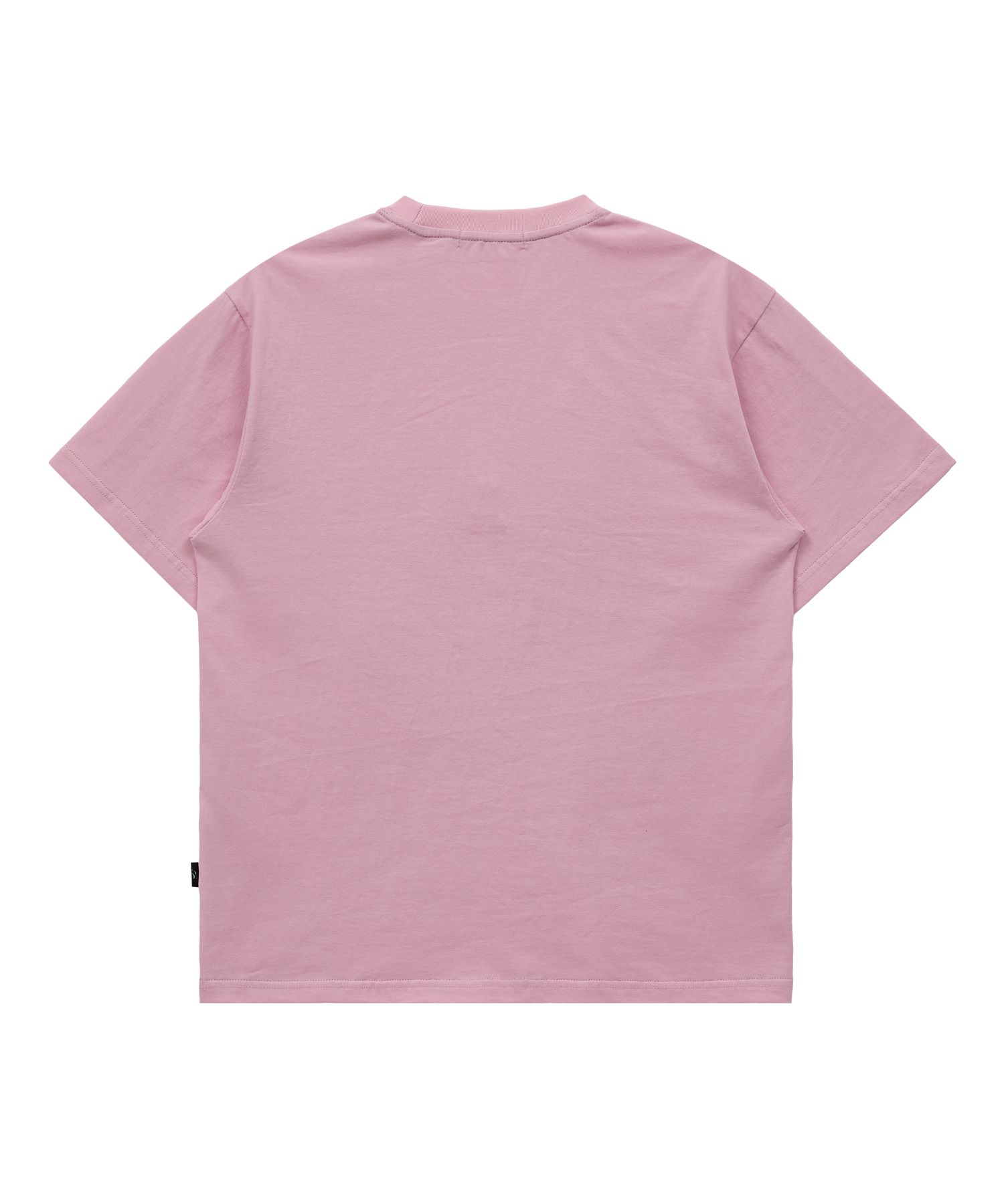 MUSINSA | WAI KEI I am HAPPY short sleeve t-shirt pink