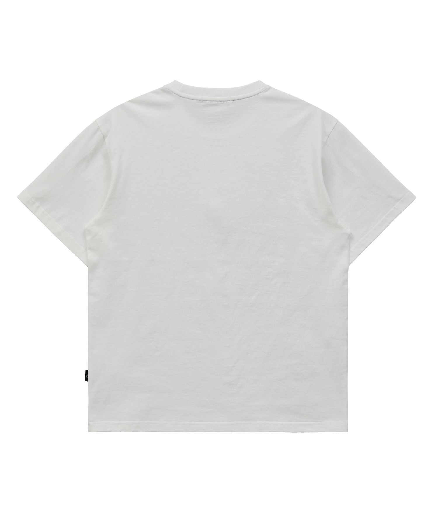 MUSINSA | WAI KEI I am HAPPY short sleeve t-shirt white