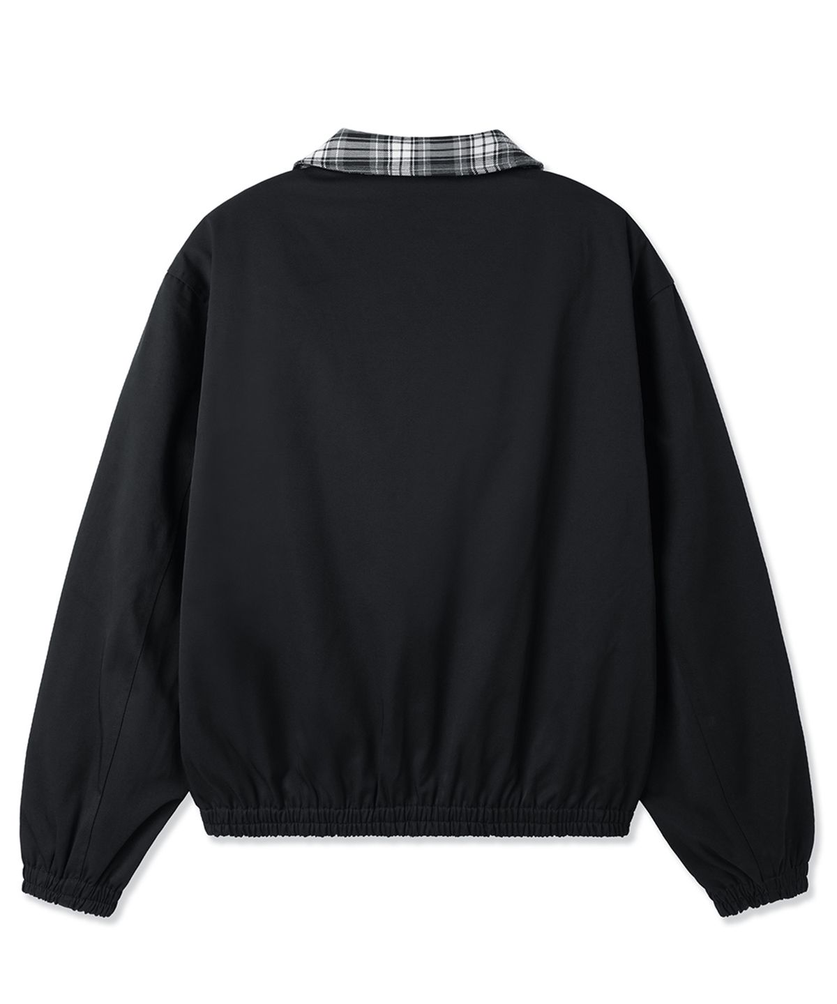 오픈야드(오와이)(OPENYARD(OY)) CHECK HALF MIX JACKET - BLACK