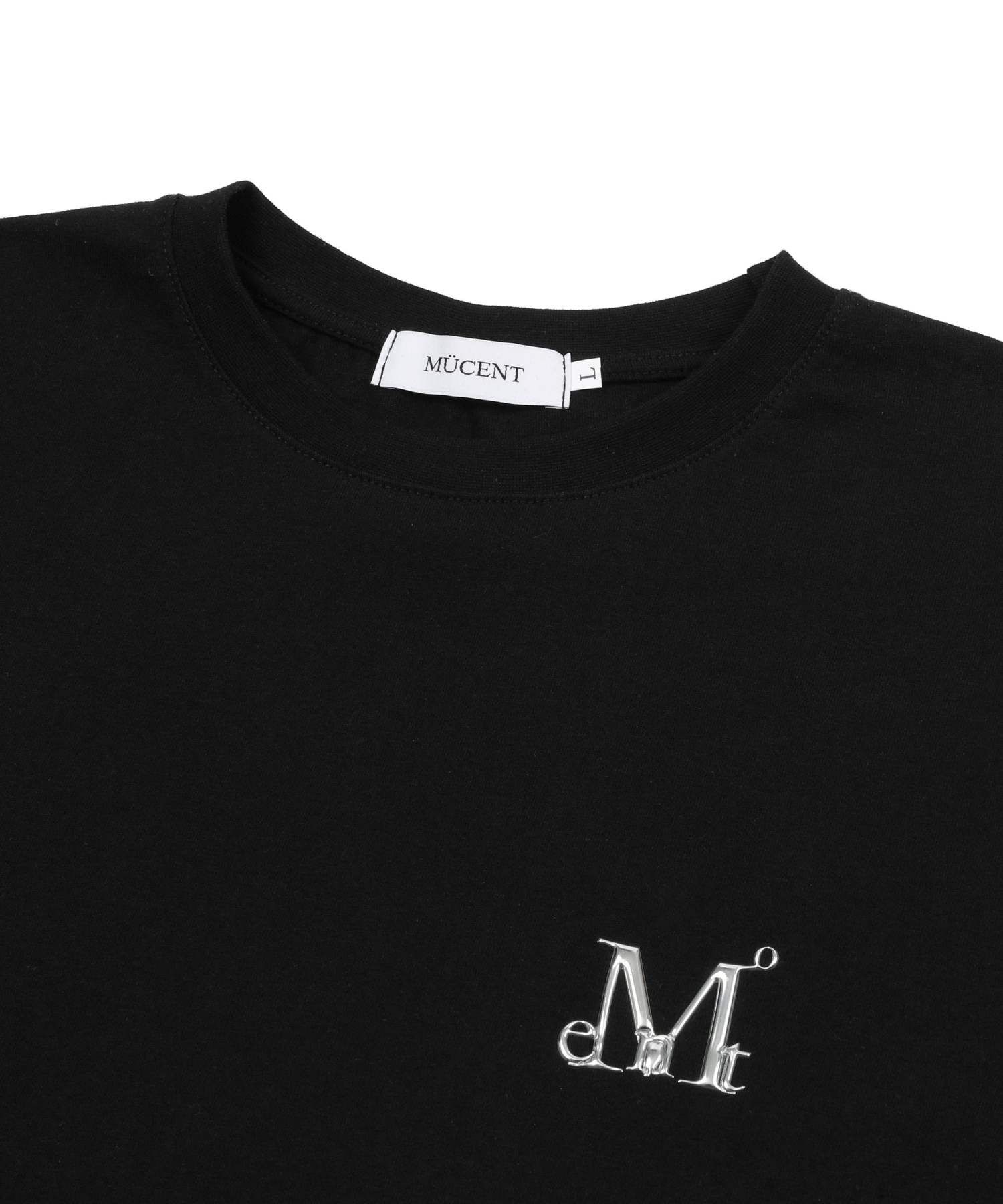 ◆MUCENT◆ Cut l Logo Signature Short Sleeve Tee Unisex MUSINSA | MUCENT Cut Metal Logo Signature Short Sleeve Tee