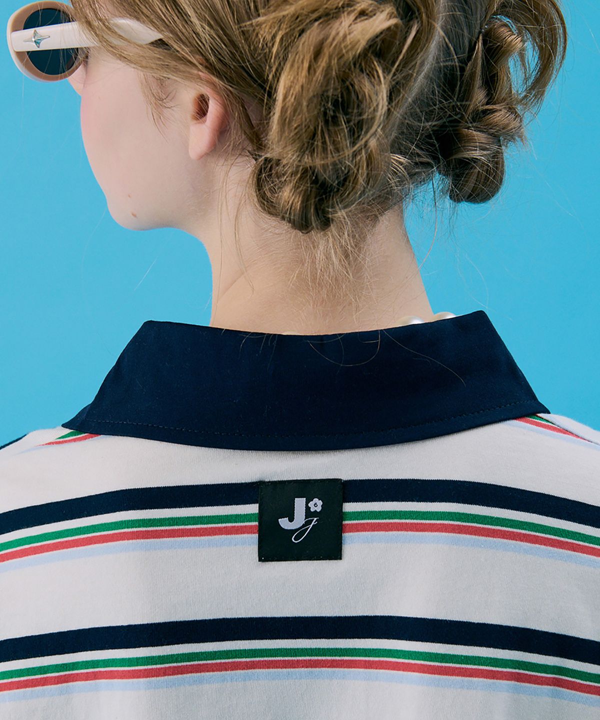 준준스페이스(JUNEJUNE SPACE) VOL11.Stripe Rugby Boxy T_White(VOL11.스트라이프 럭비 박시 T_화이트)
