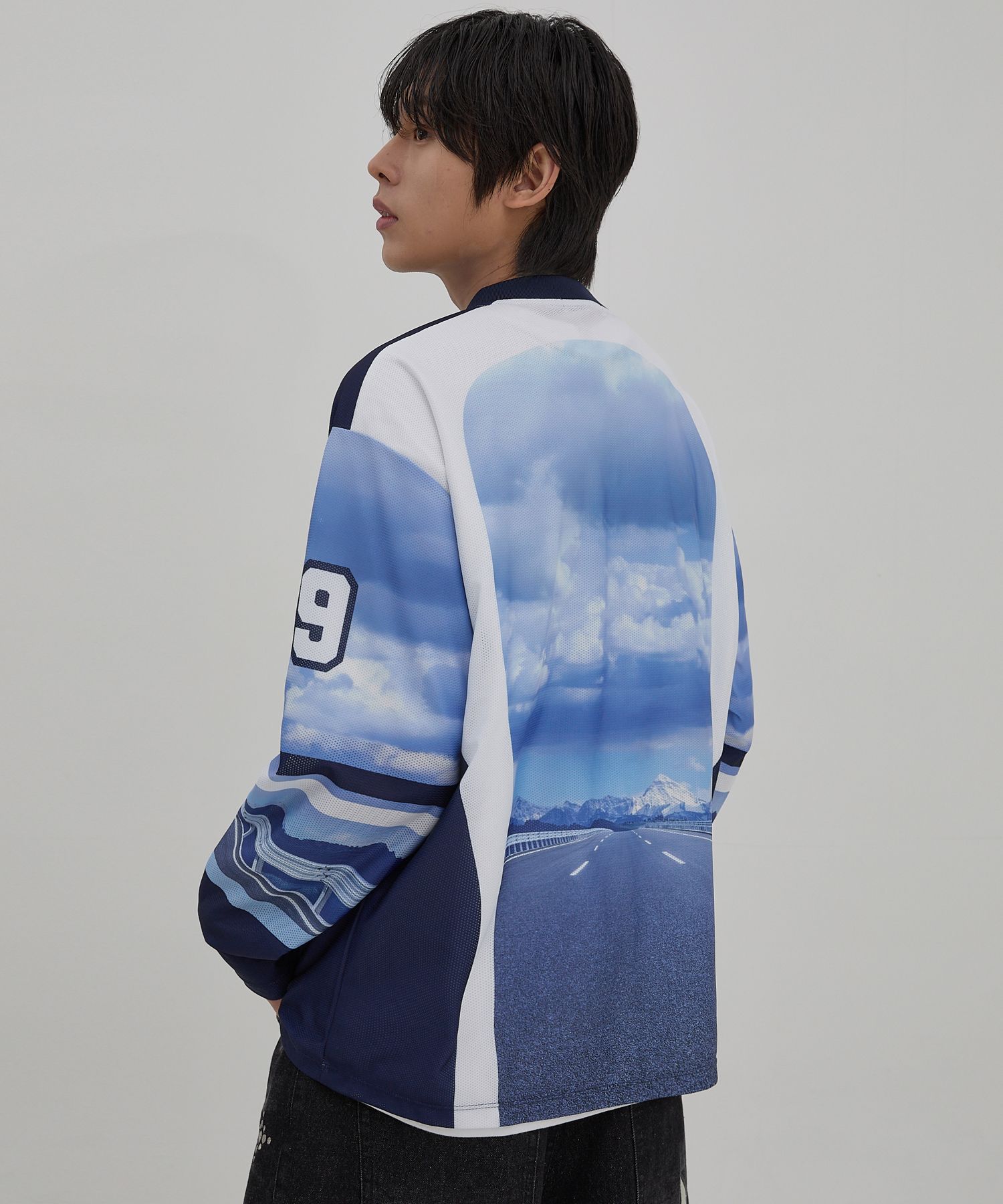 ★Wai Kei★ Maltese Cloud Mesh Jersey Long Sleeve T-Shirt Gr MUSINSA | WAI KEI Maltese Cloud Mesh Jersey Long Sleeve T