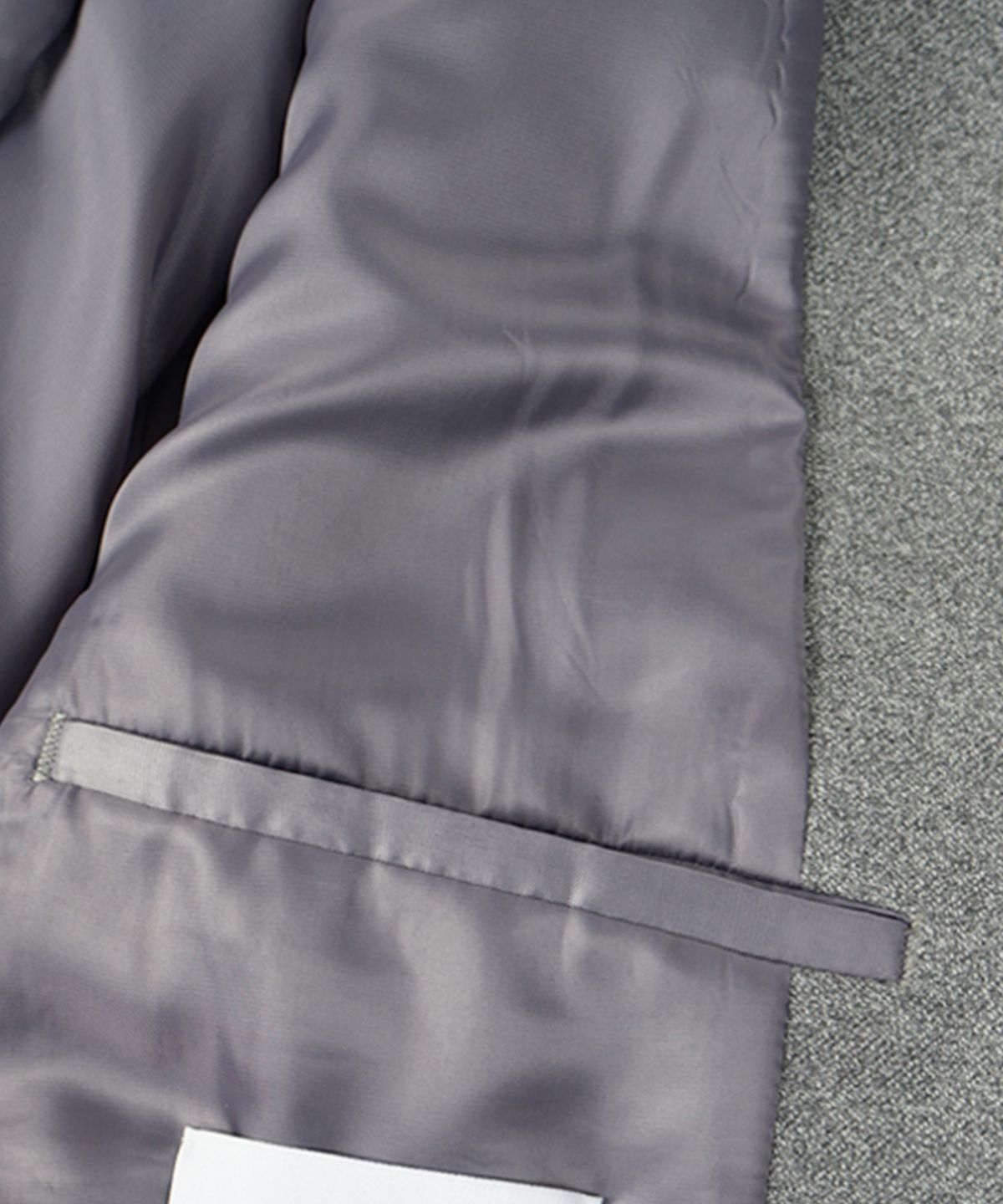 비르반테(BIRBANTE) [birbante] 멜란지 셋업 블레이저 자켓 - 라이트 그레이