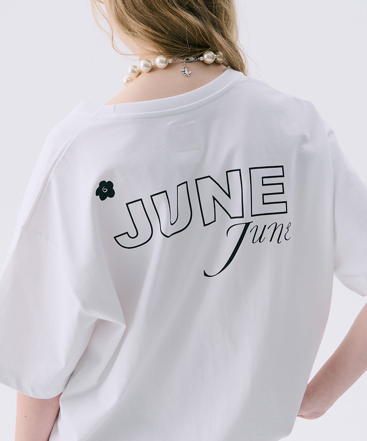준준스페이스(JUNEJUNE SPACE) VOL11.Basic Logo T_White(VOL11.베이직로고T_화이트)